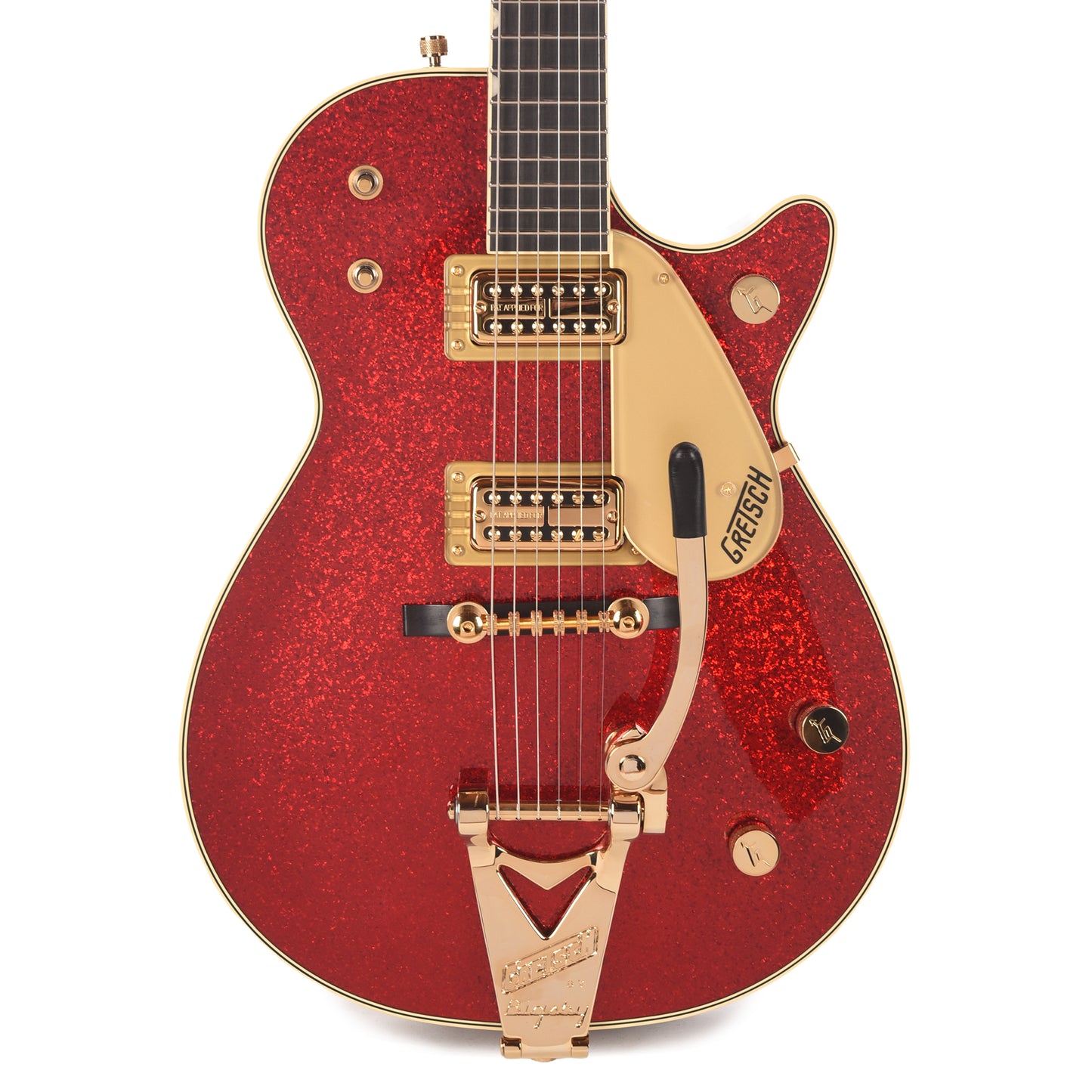 Gretsch Limited Edition Vintage Select G6129TG-59VS Sparkle Jet Red Sparkle w/String-Thru Bigsby Electric Guitars / Solid Body