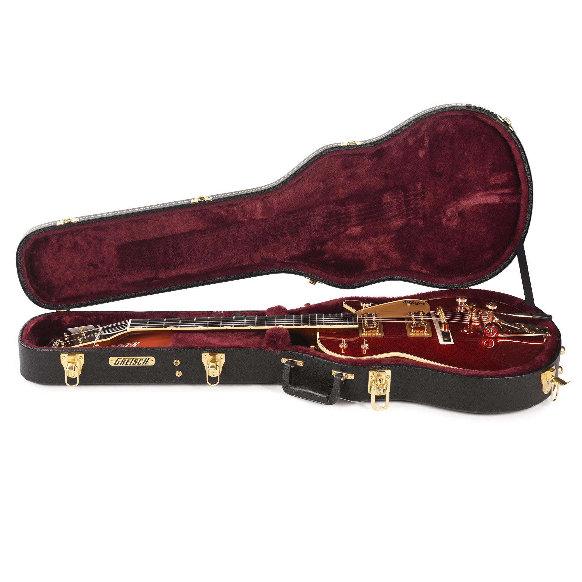 Gretsch Limited Edition Vintage Select G6129TG-59VS Sparkle Jet Red Sparkle w/String-Thru Bigsby Electric Guitars / Solid Body