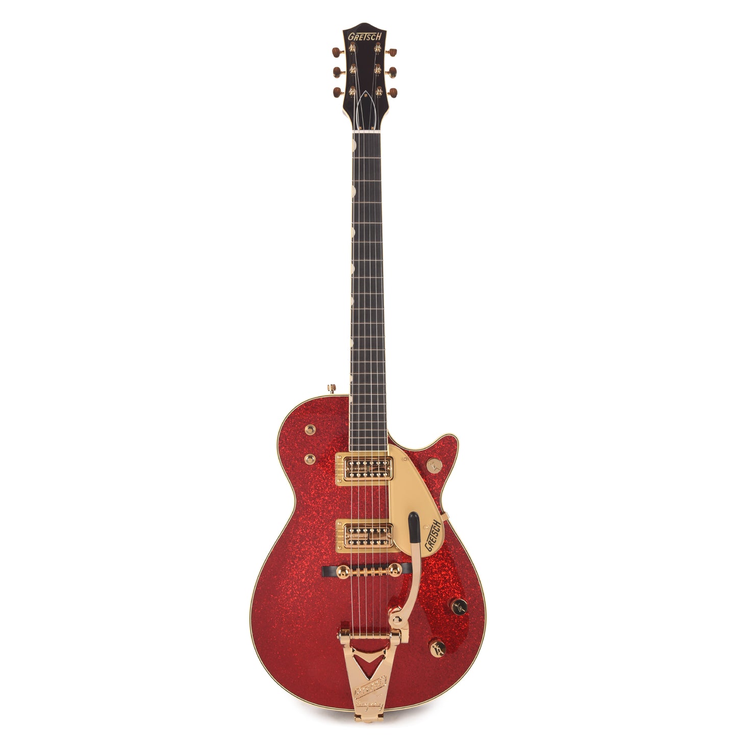 Gretsch Limited Edition Vintage Select G6129TG-59VS Sparkle Jet Red Sparkle w/String-Thru Bigsby Electric Guitars / Solid Body