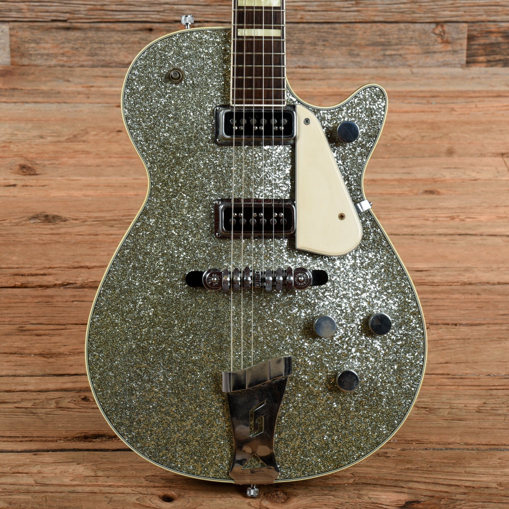 Gretsch Silver Jet Silver Sparkle 1955 – Chicago Music Exchange