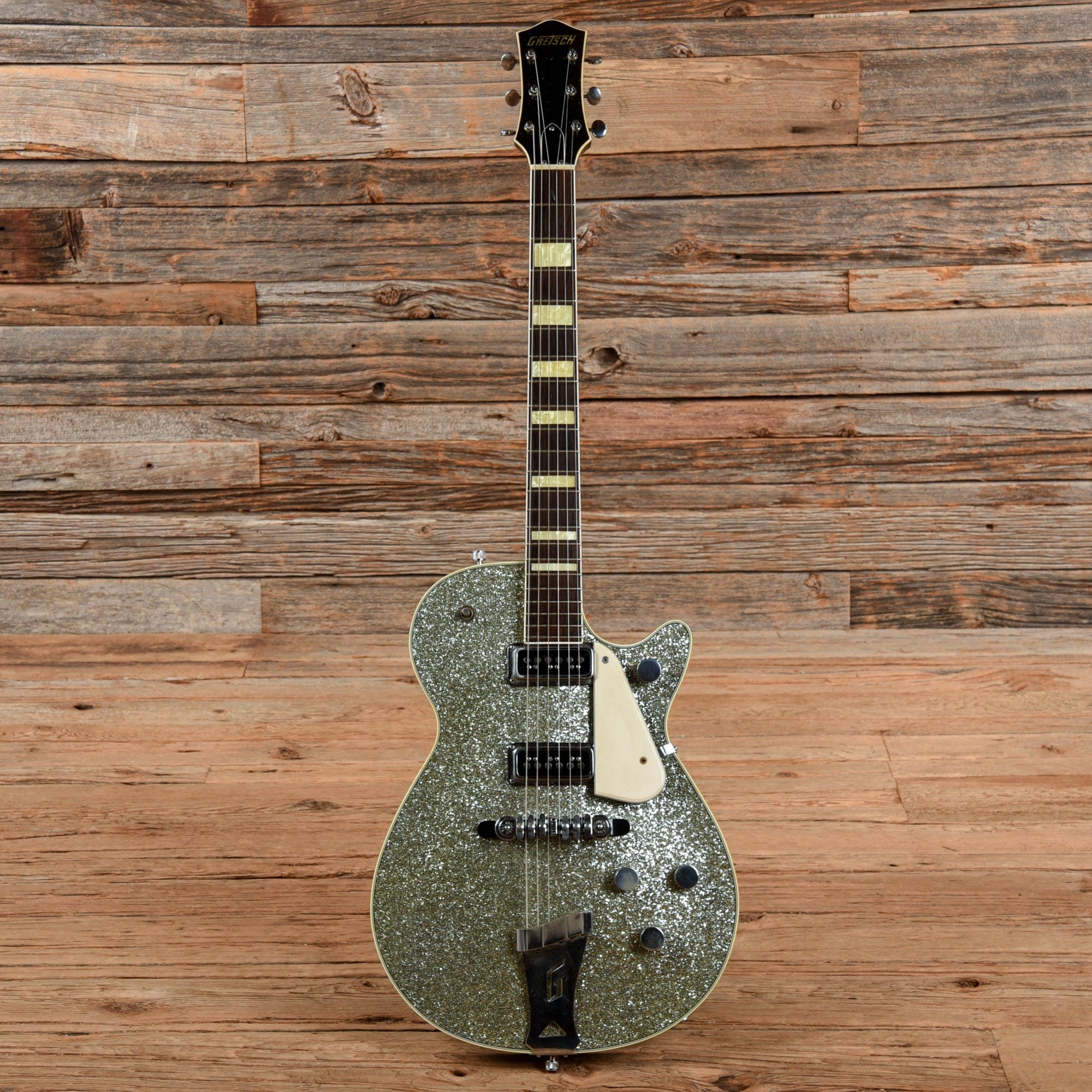 Gretsch Silver Jet Silver Sparkle 1955 – Chicago Music Exchange