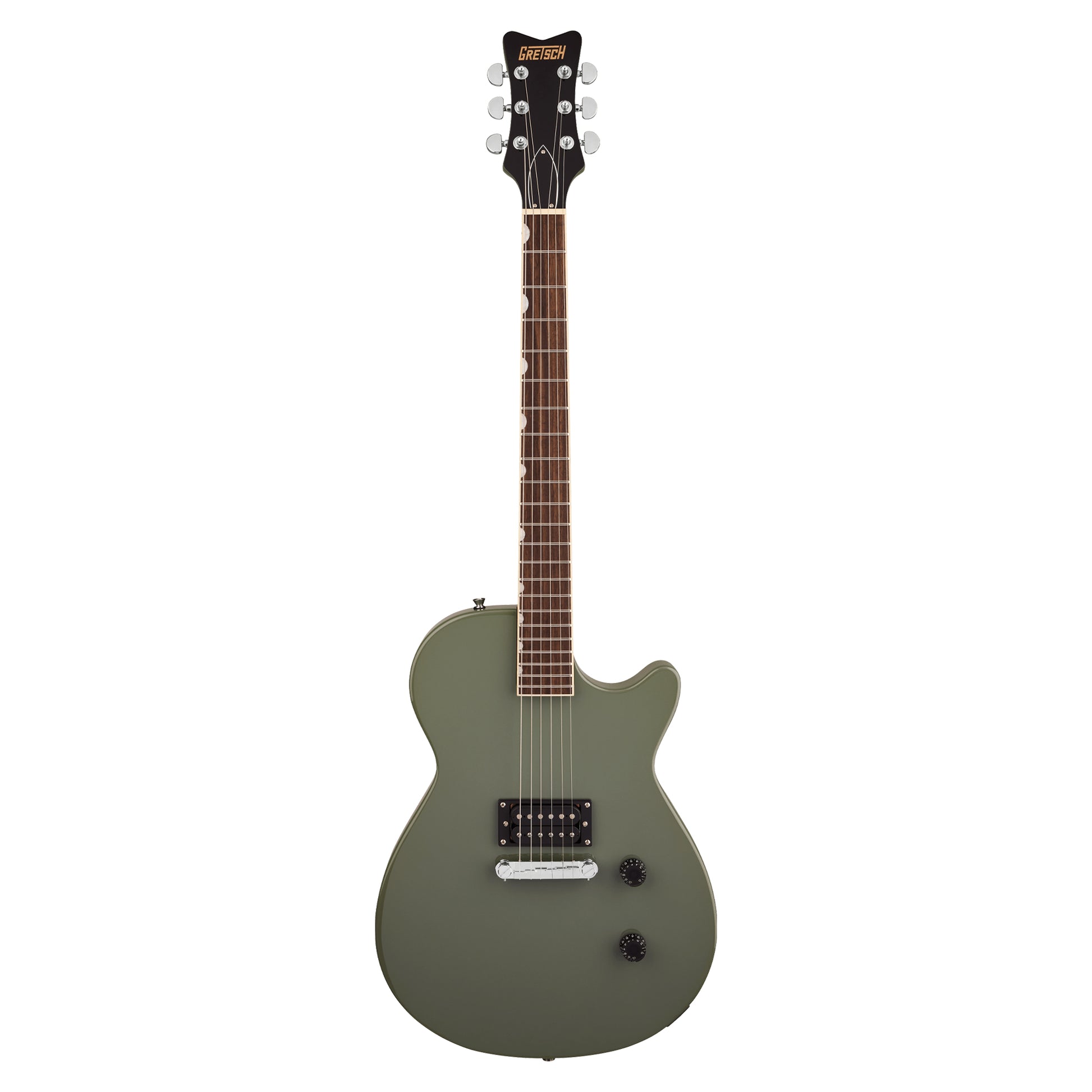 Gretsch Streamliner Jet Club 1 Pickup Olive Drab Electric Guitars / Solid Body