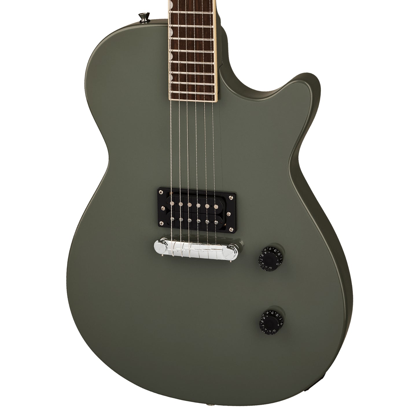 Gretsch Streamliner Jet Club 1 Pickup Olive Drab Electric Guitars / Solid Body