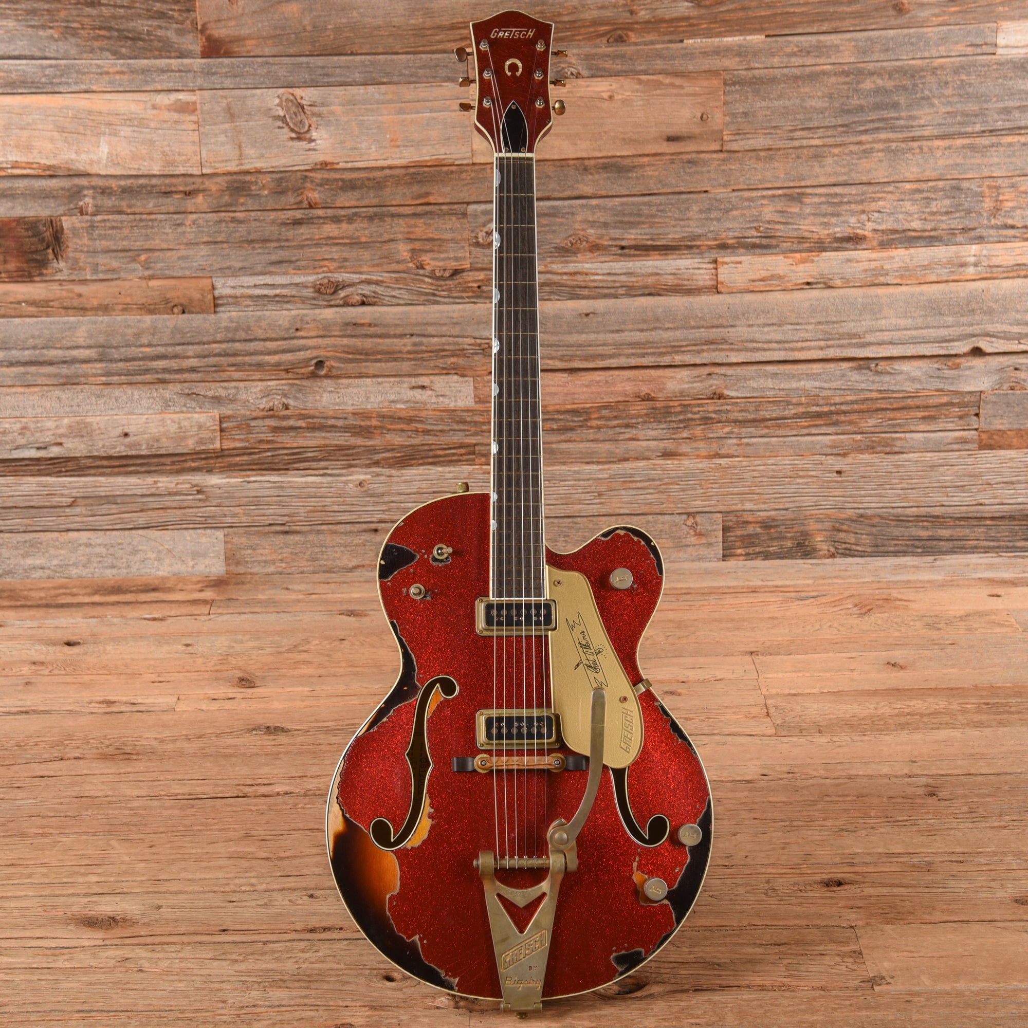 Gretsch G6120-CST Red Sparkle Over Sunburst 2021 - Zac Brown