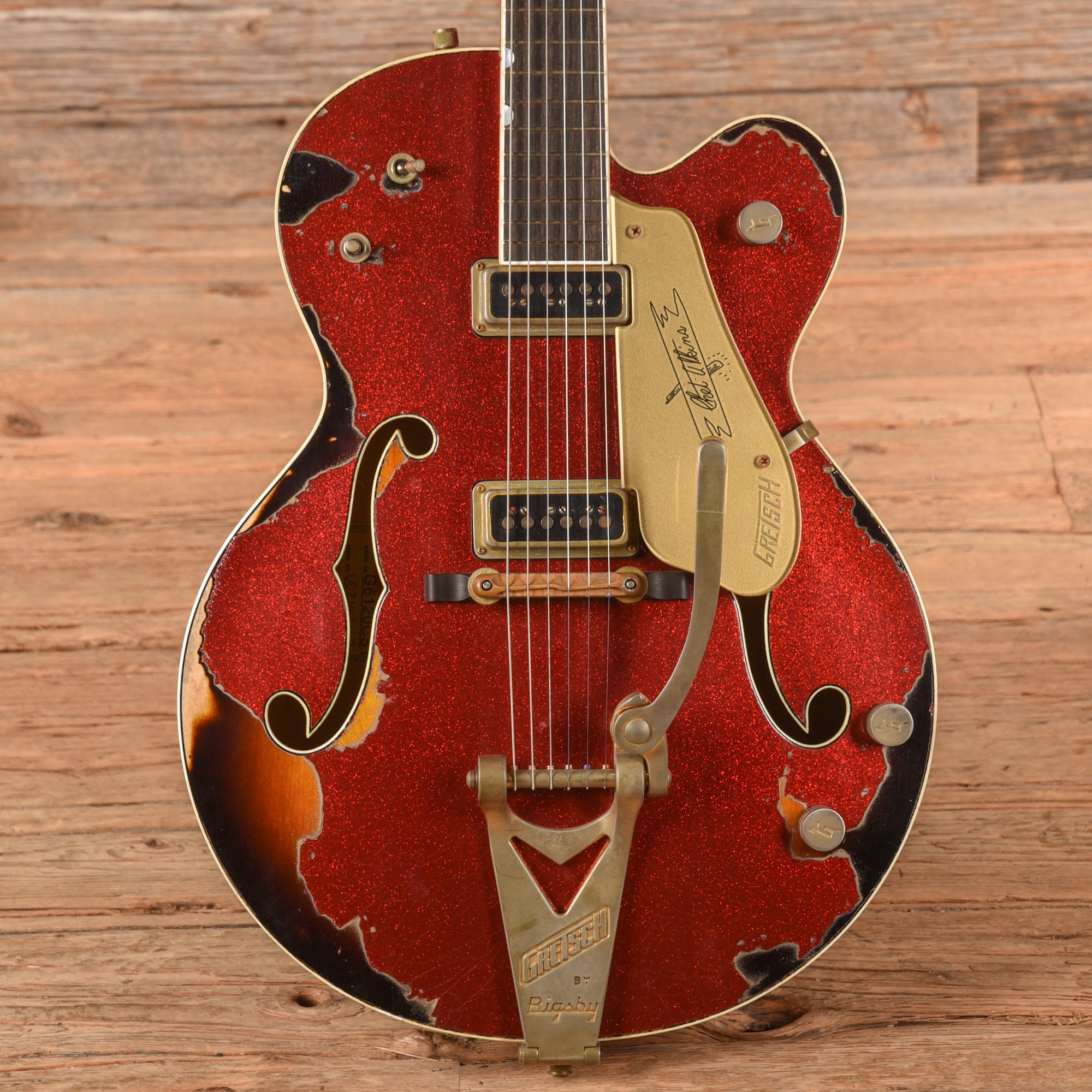 Gretsch G6120-CST Red Sparkle Over Sunburst 2021 - Zac Brown