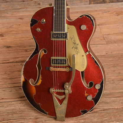 Gretsch G6120-CST Red Sparkle Over Sunburst 2021 - Zac Brown