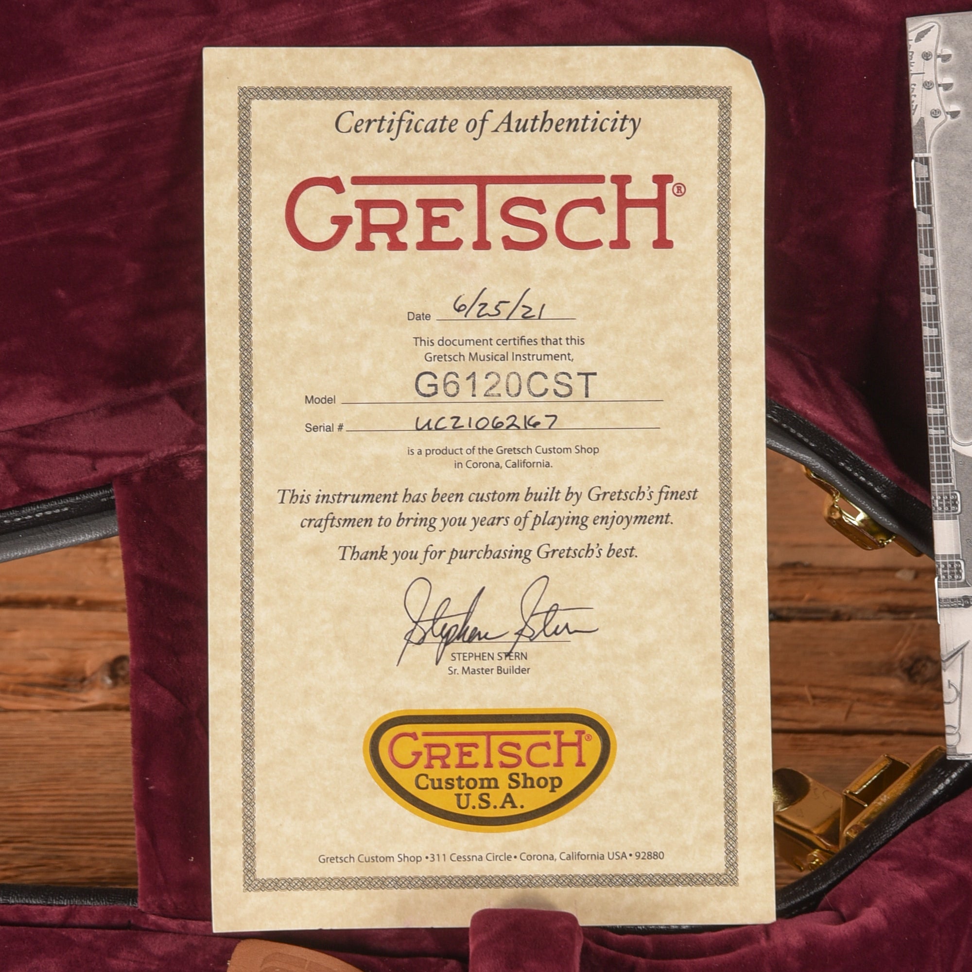 Gretsch G6120-CST Red Sparkle Over Sunburst 2021 - Zac Brown