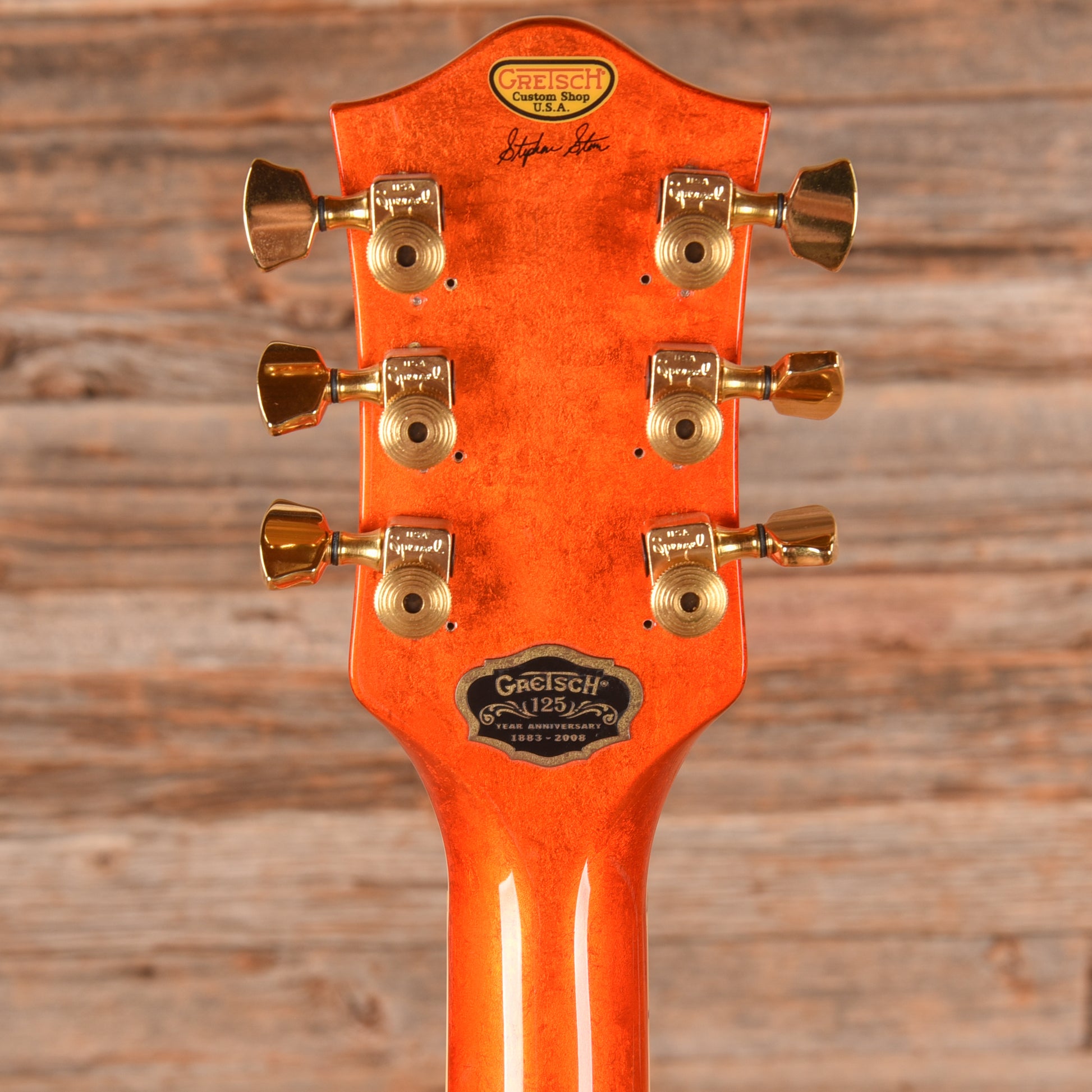 Gretsch G6120CST 125th Anniversary Gold Leaf Orange 2008 - Zac Brown