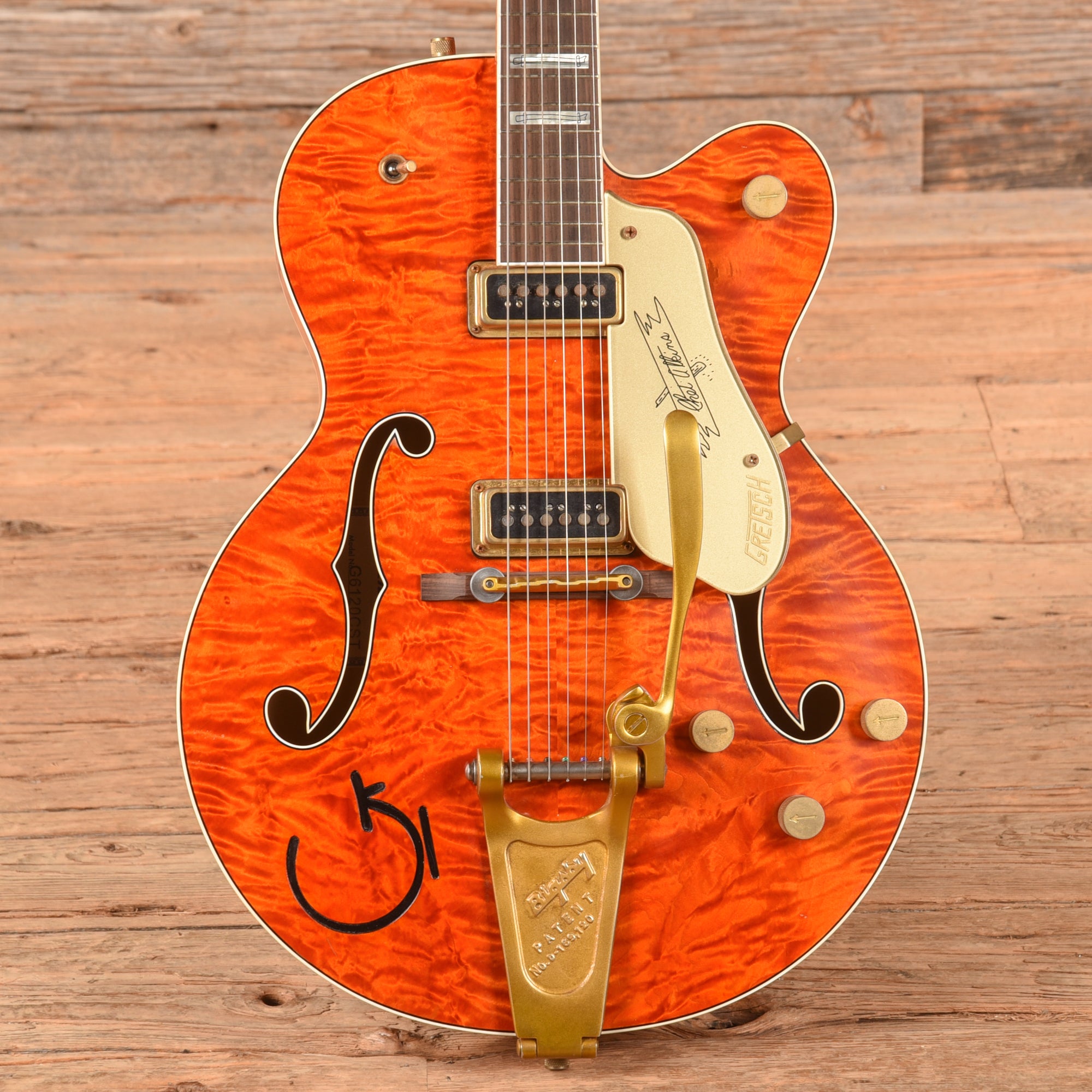Gretsch G6120CST Flamed Orange 2022 - Zac Brown
