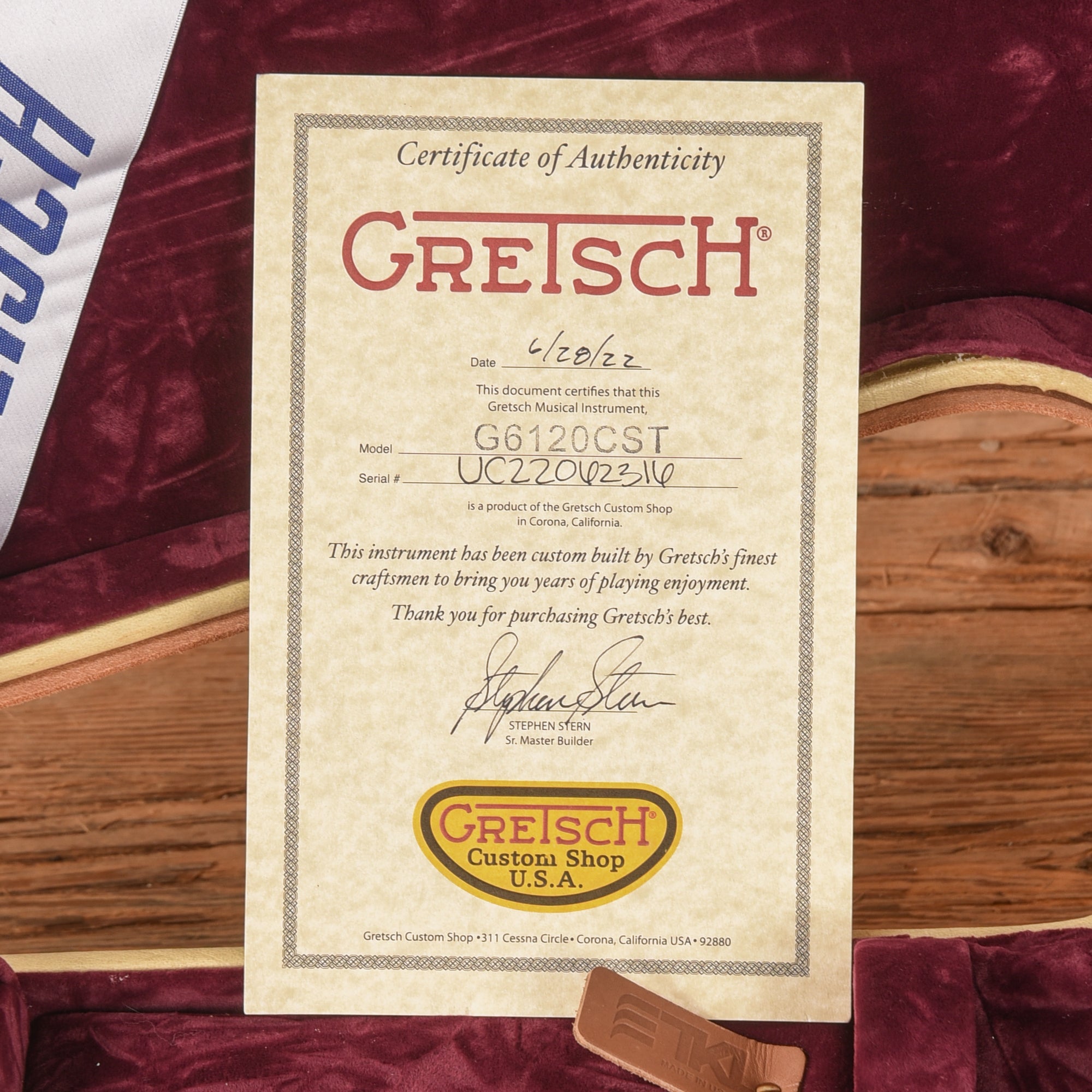Gretsch G6120CST Flamed Orange 2022 - Zac Brown
