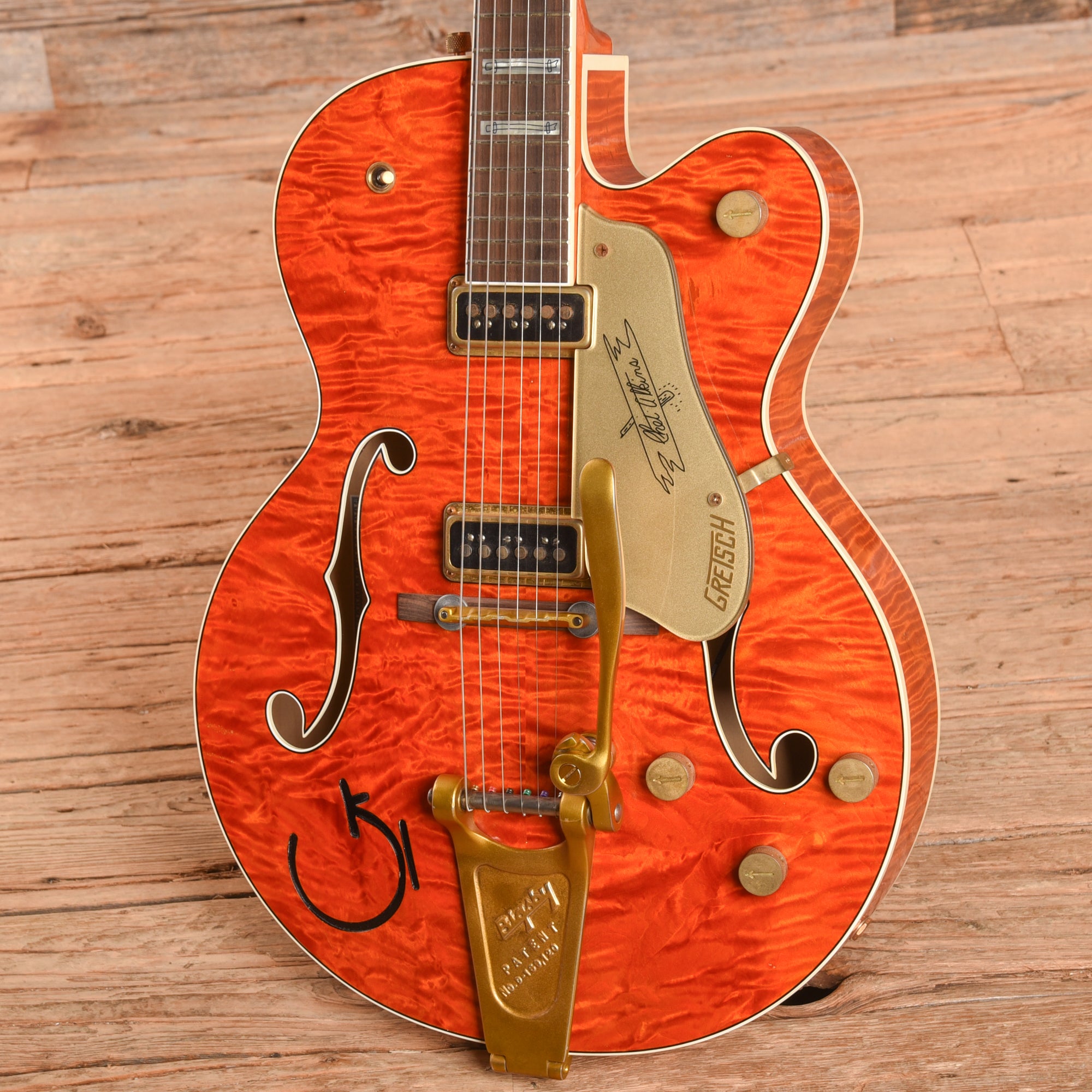 Gretsch G6120CST Flamed Orange 2022 - Zac Brown