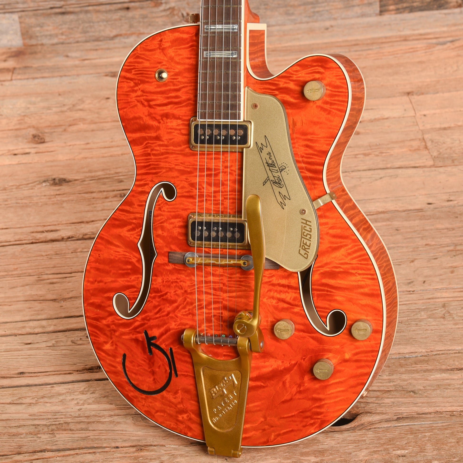 Gretsch G6120CST Flamed Orange 2022 - Zac Brown
