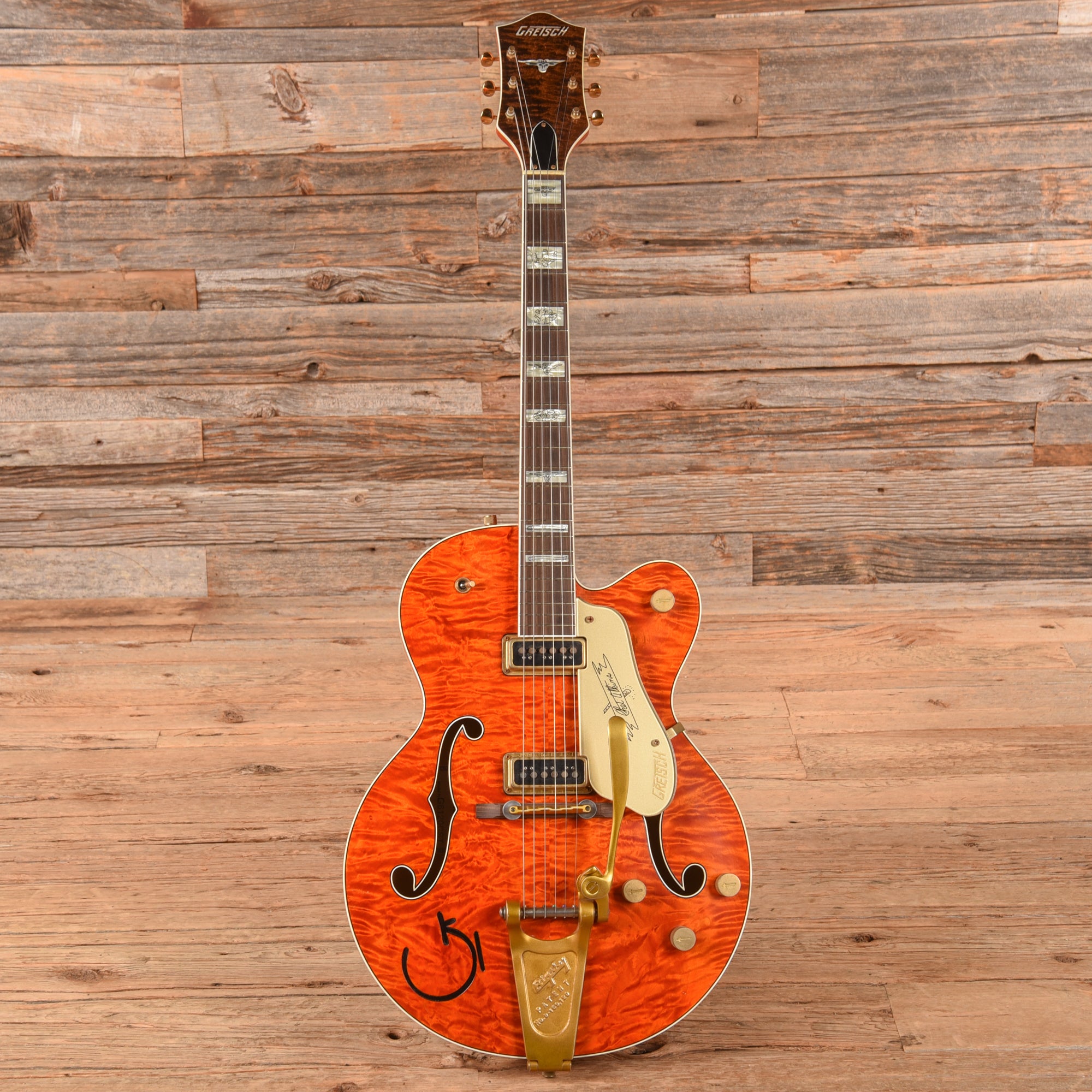 Gretsch G6120CST Flamed Orange 2022 - Zac Brown