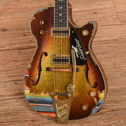 Gretsch G6128-CS Roadrunner Goldburst Sparkle over Multicolor 2020 - Zac Brown