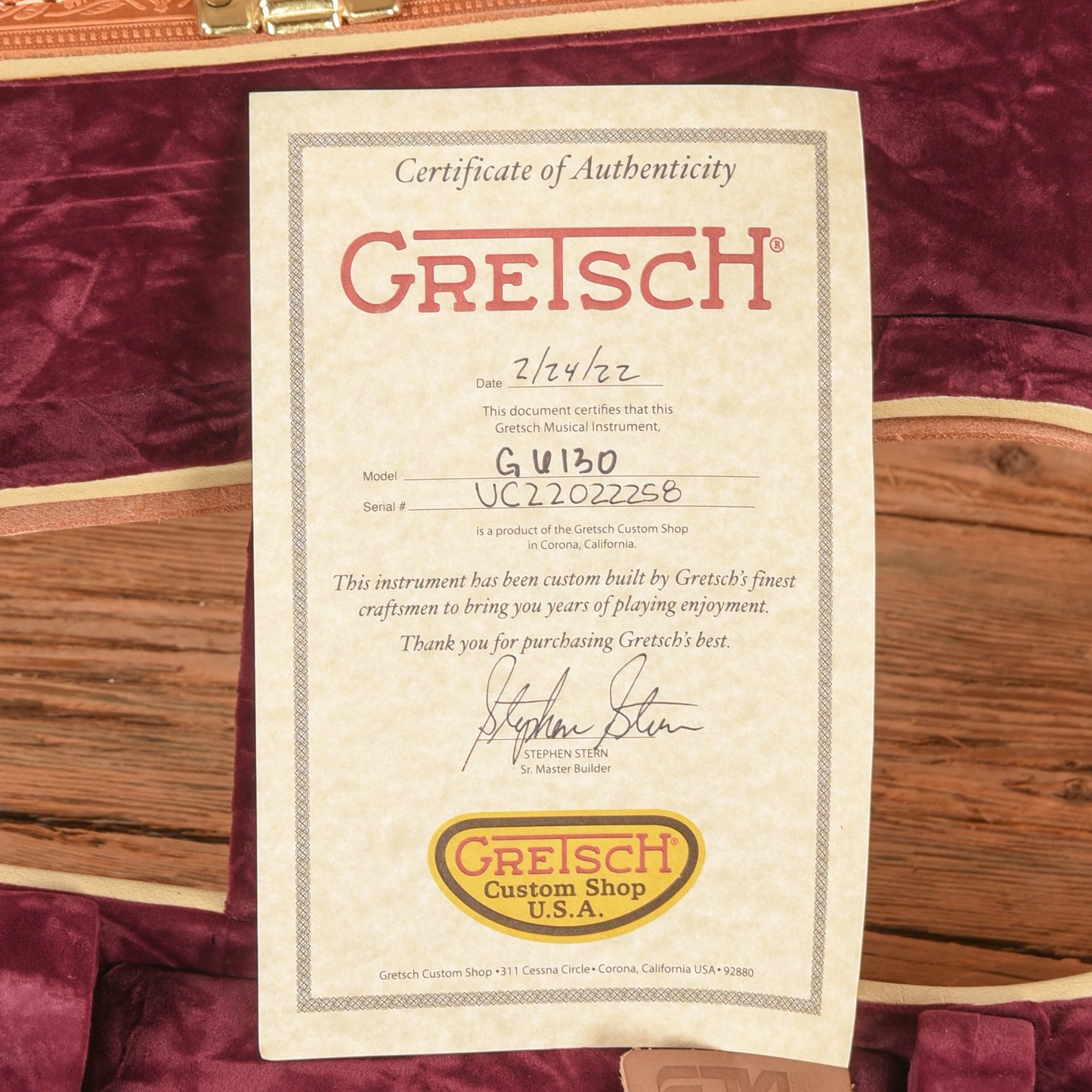 Gretsch G6130 Mocha Pine 2022 - Zac Brown