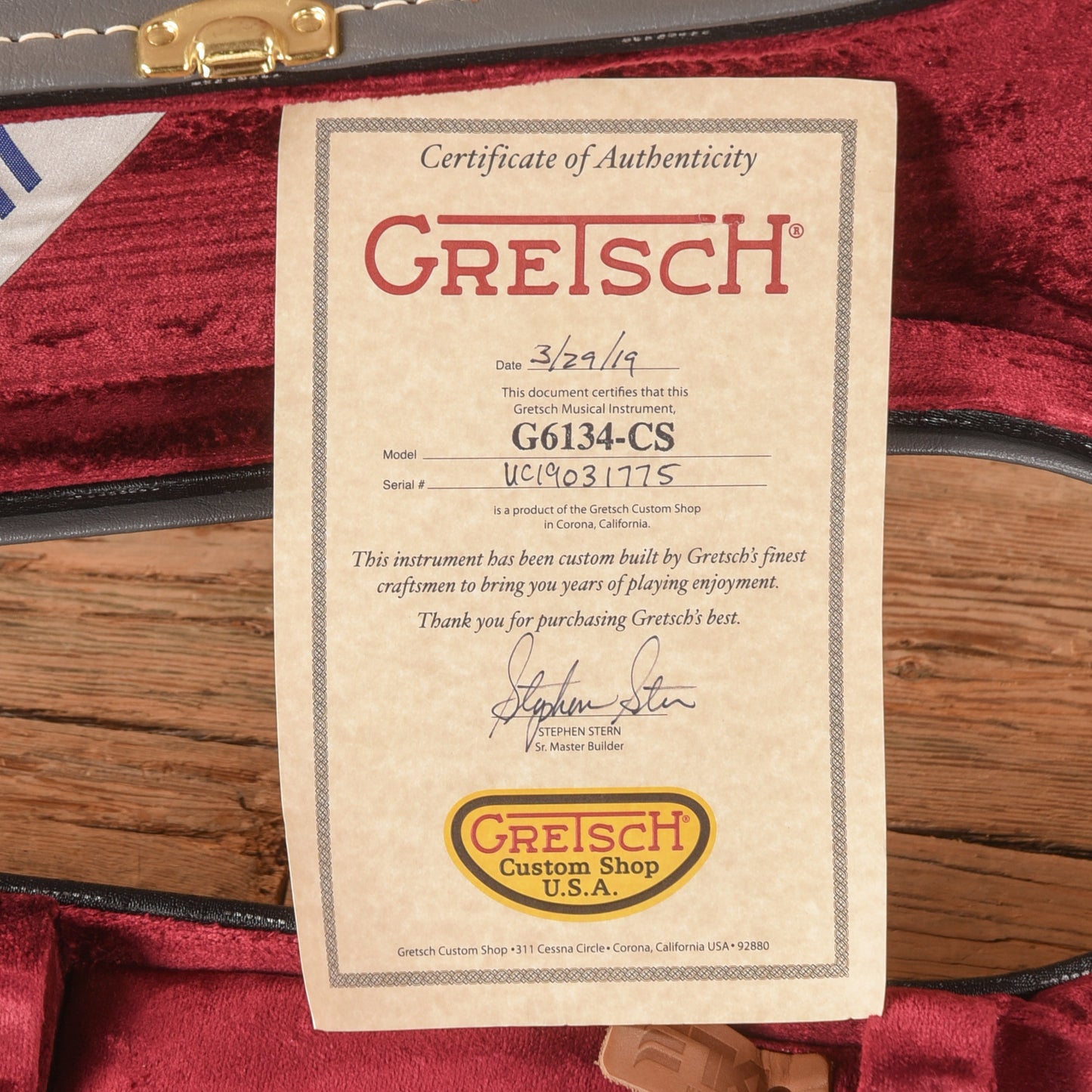 Gretsch G6134-CS Blue Sparkle 2019 - Zac Brown