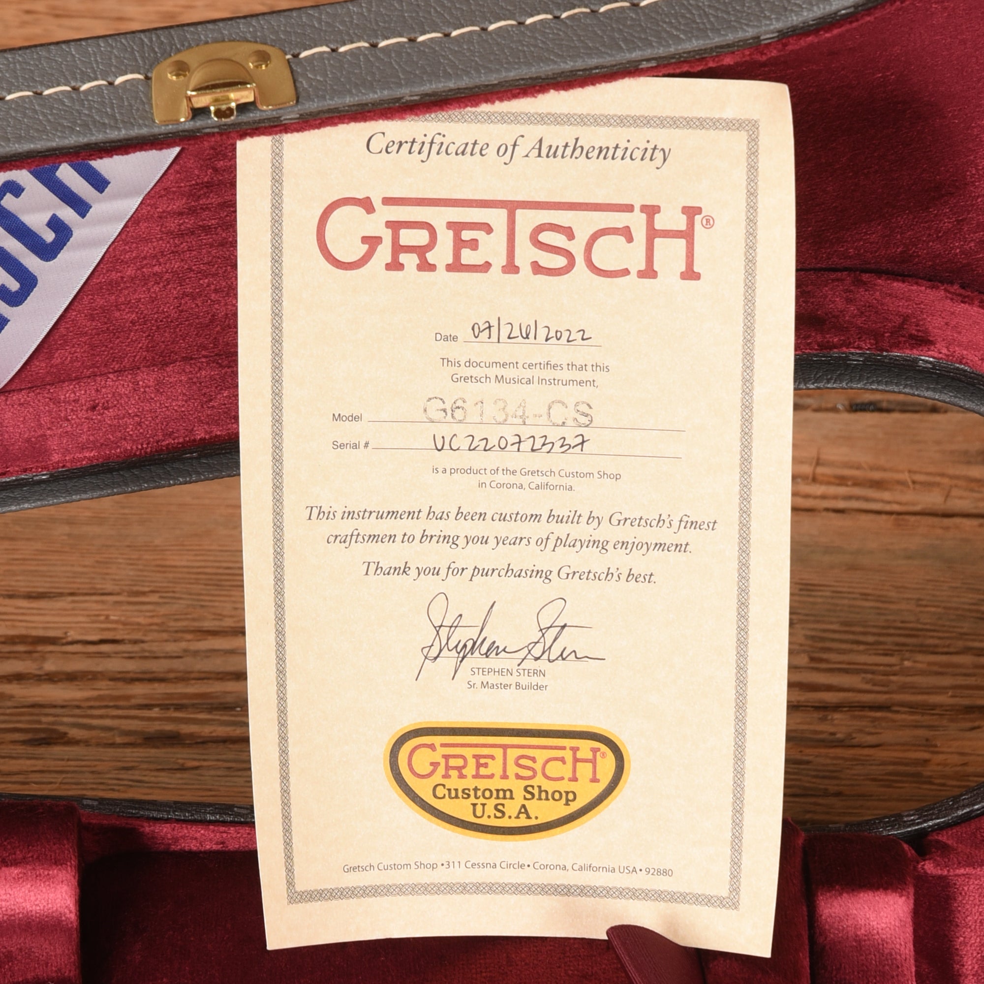 Gretsch G6134S-CS Penguin Sunburst 2022 - Zac Brown