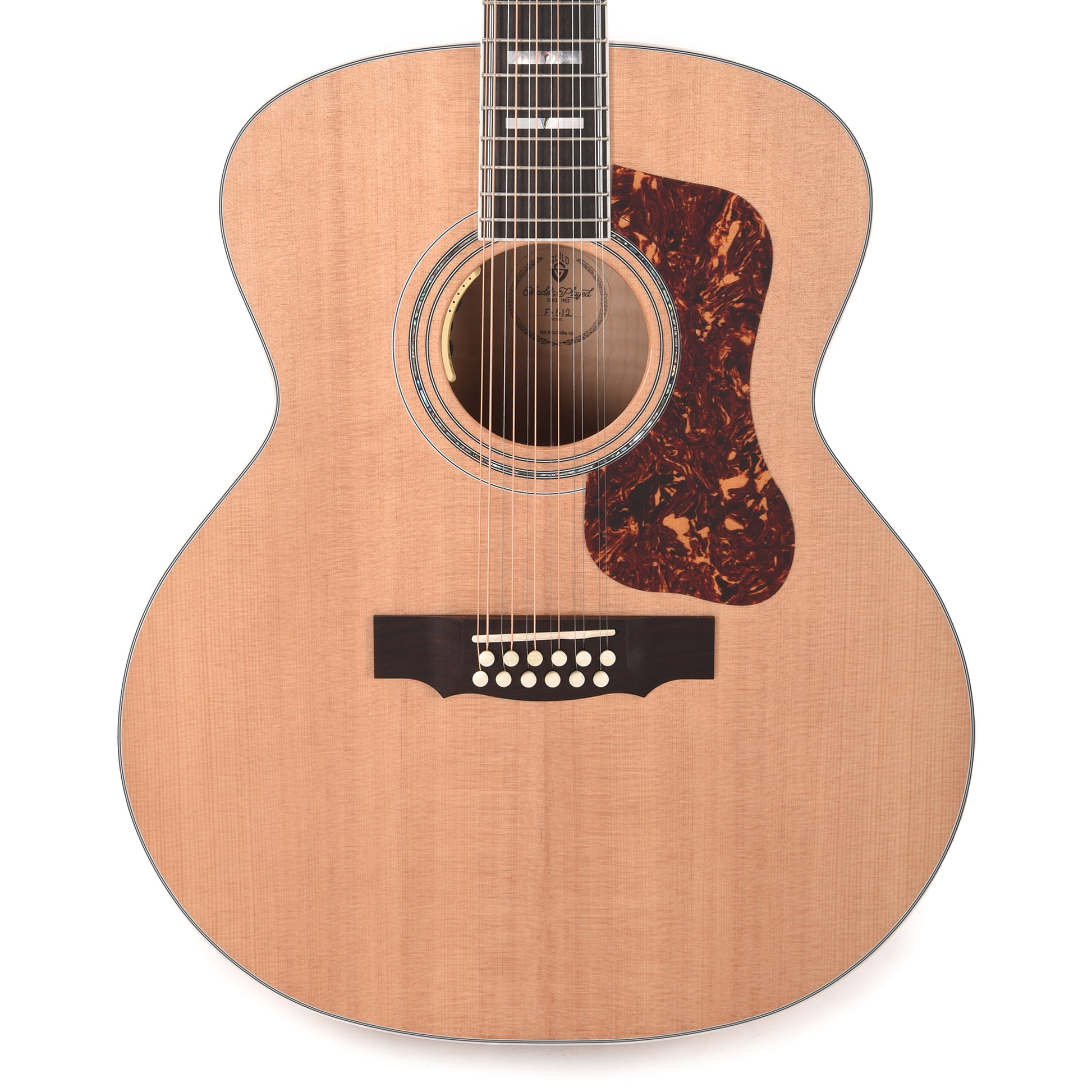 Guild USA F-512E Maple Jumbo 12-String Sitka/Archback Maple Blonde Acoustic Guitars / 12-String