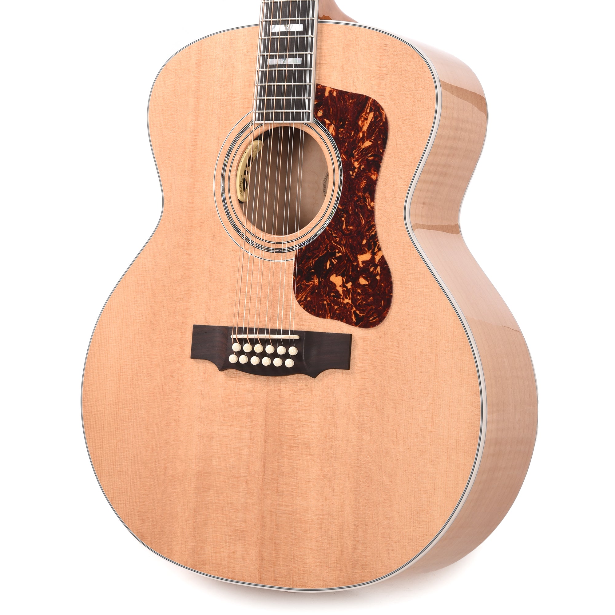 Guild USA F-512E Maple Jumbo 12-String Sitka/Archback Maple Blonde Acoustic Guitars / 12-String