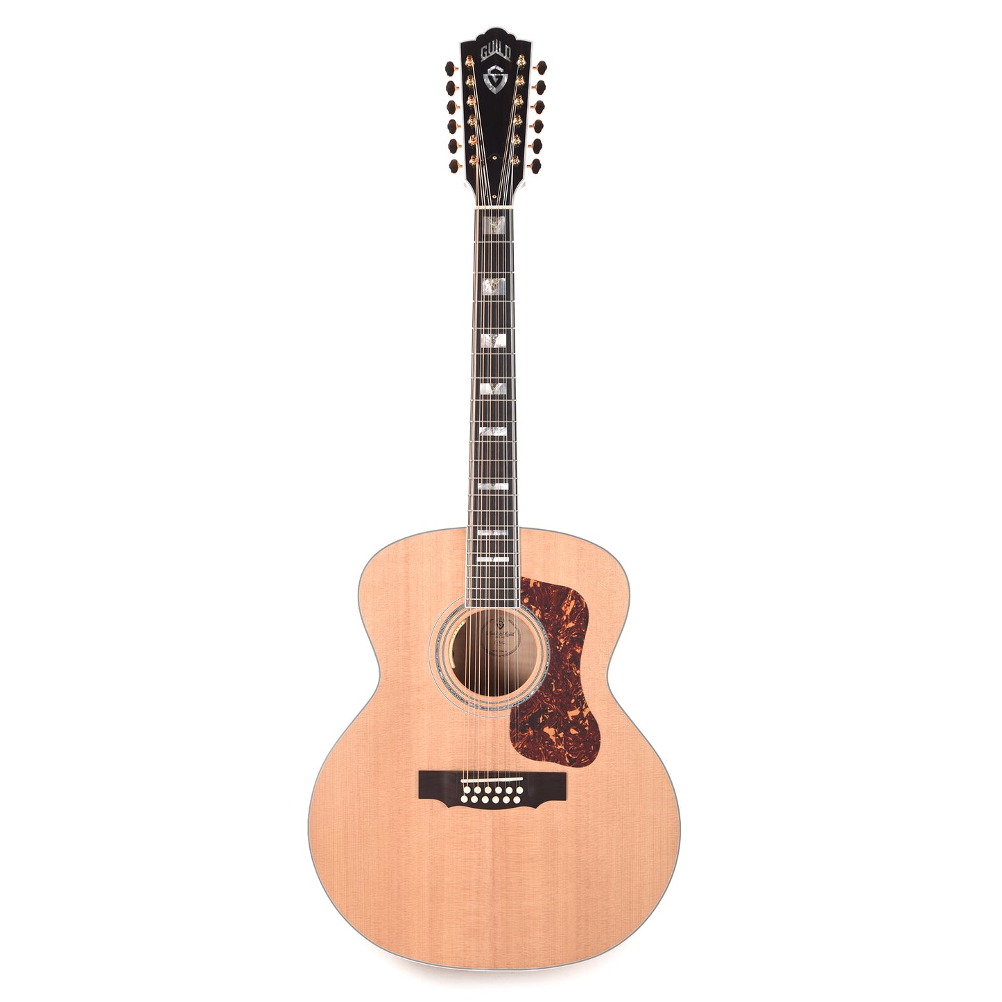 Guild USA F-512E Maple Jumbo 12-String Sitka/Archback Maple Blonde Acoustic Guitars / 12-String