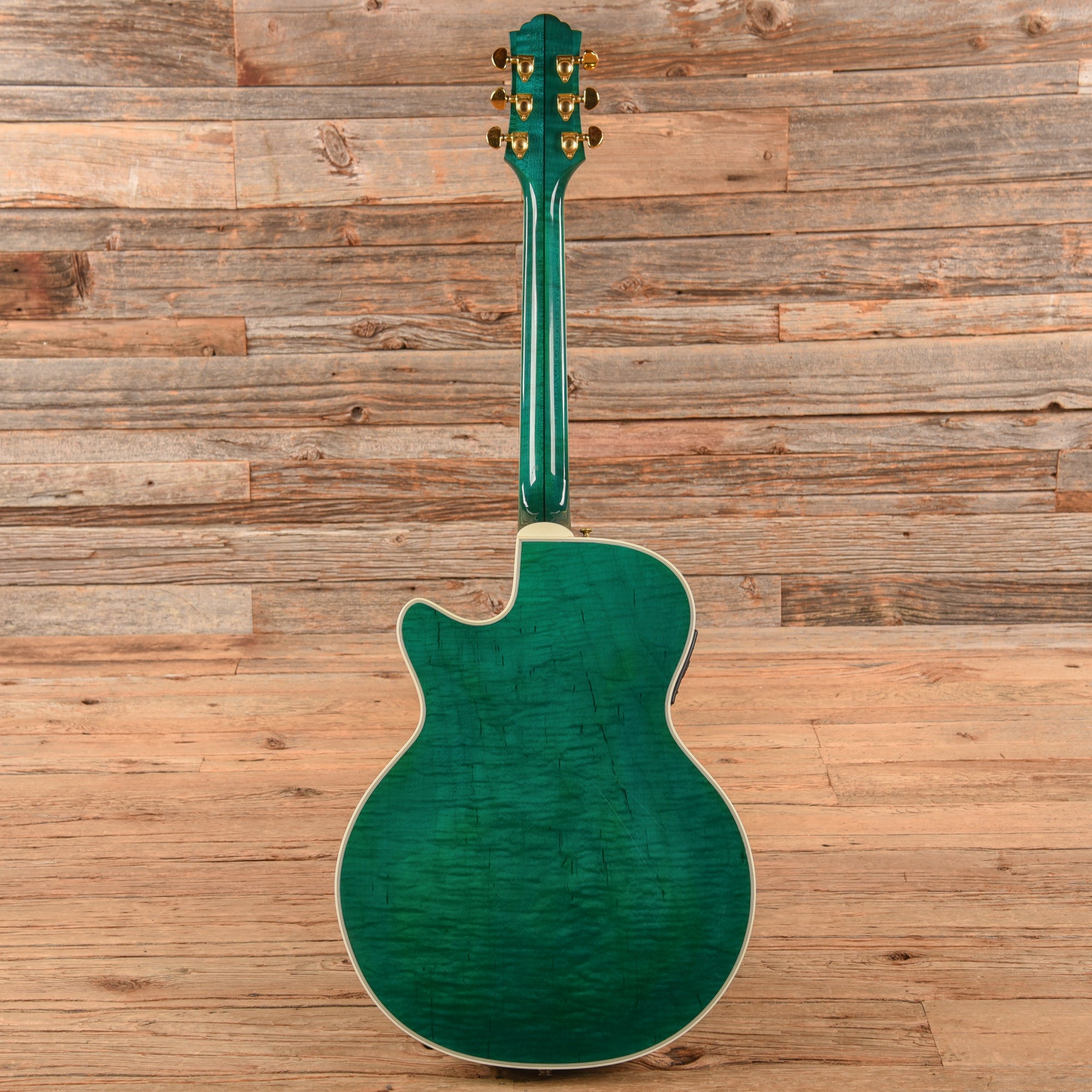 Guild F65CE Transparent Emerald Green Acoustic Guitars / Built-in Electronics