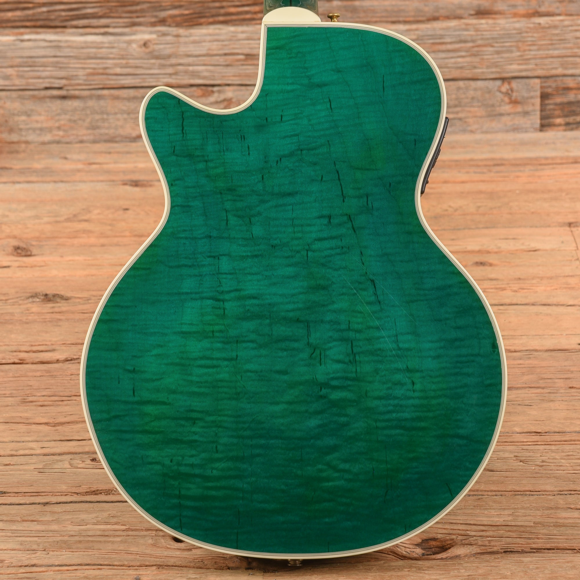 Guild F65CE Transparent Emerald Green Acoustic Guitars / Built-in Electronics