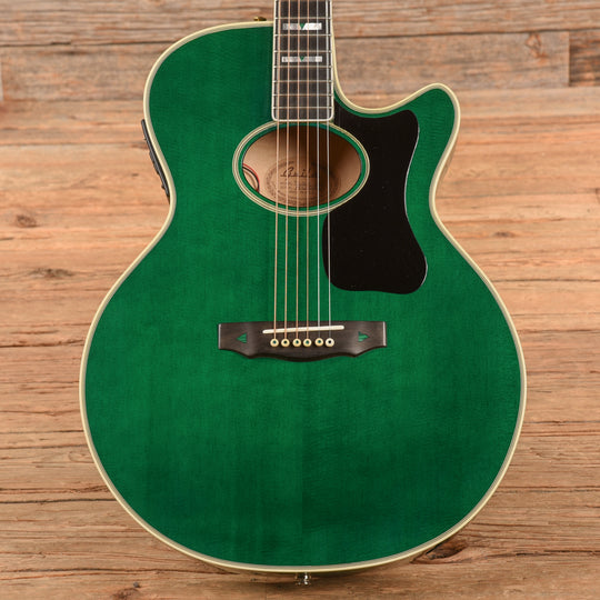 Guild F65CE Transparent Emerald Green Acoustic Guitars / Built-in Electronics