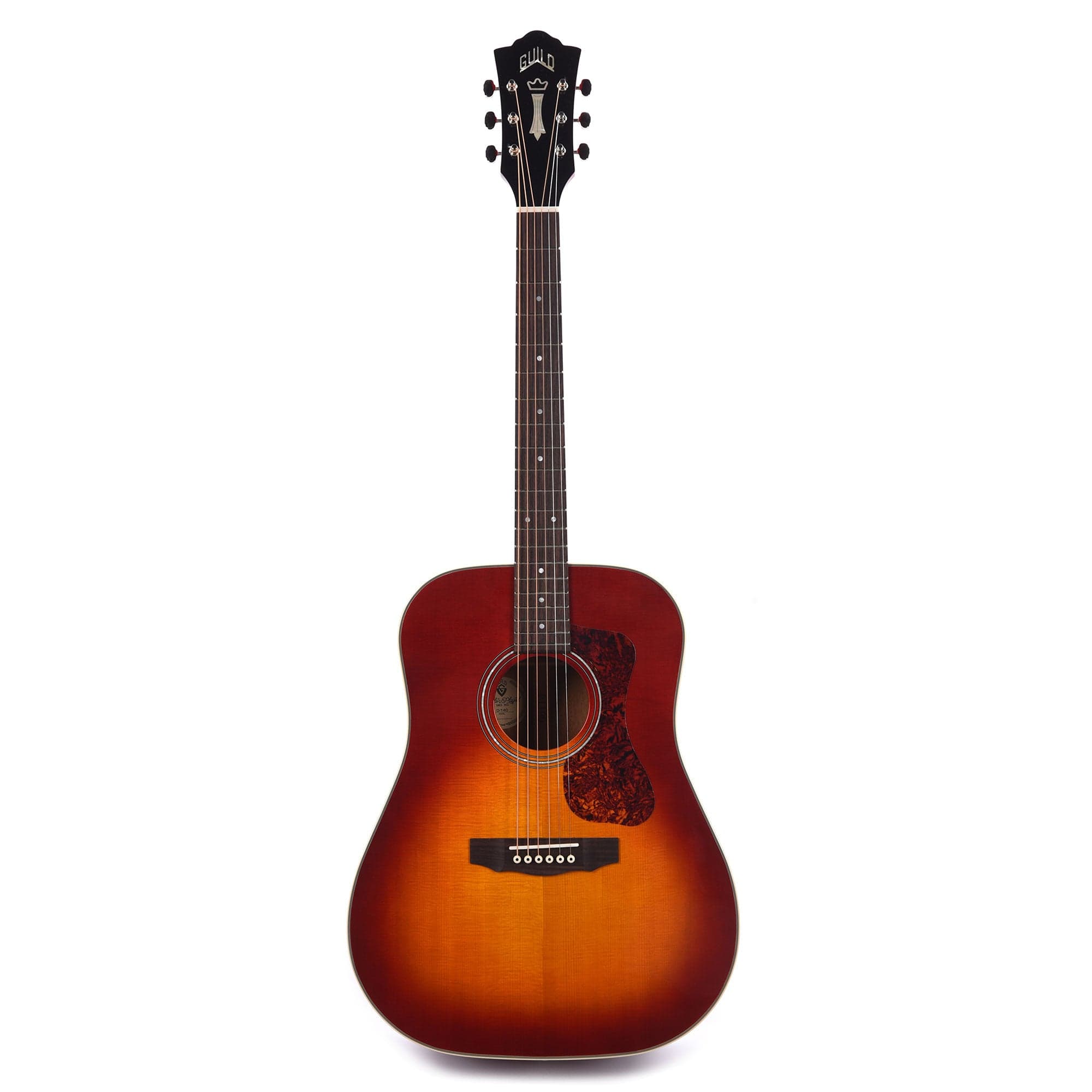 Guild D-140 Dreadnought Cherry Burst Acoustic Guitars / Dreadnought