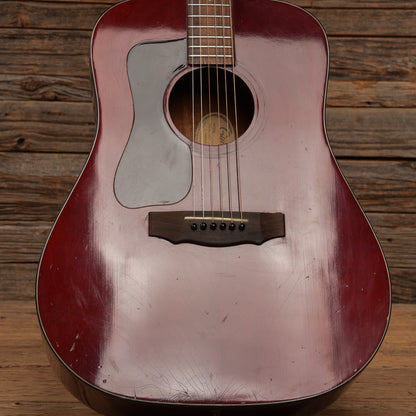 Guild D-25 Cherry 1976 LEFTY Acoustic Guitars / Dreadnought