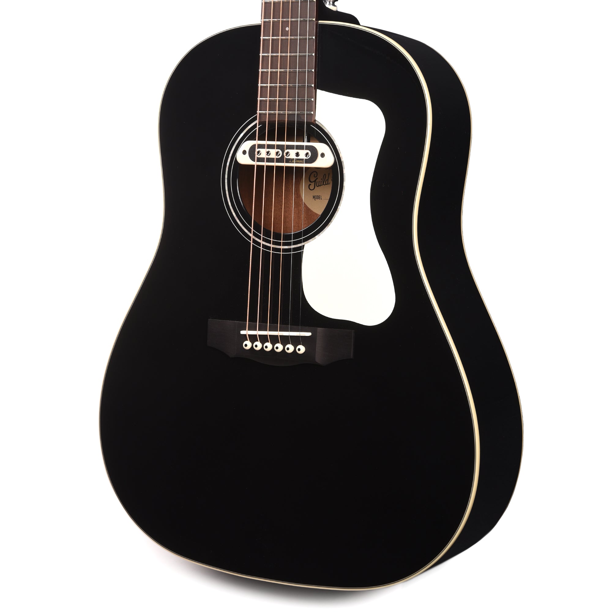 Guild DS-240E Memoir Slope Shoulder Acoustic Electric Guitar Black w/Tone Boss Pickup Acoustic Guitars / Dreadnought