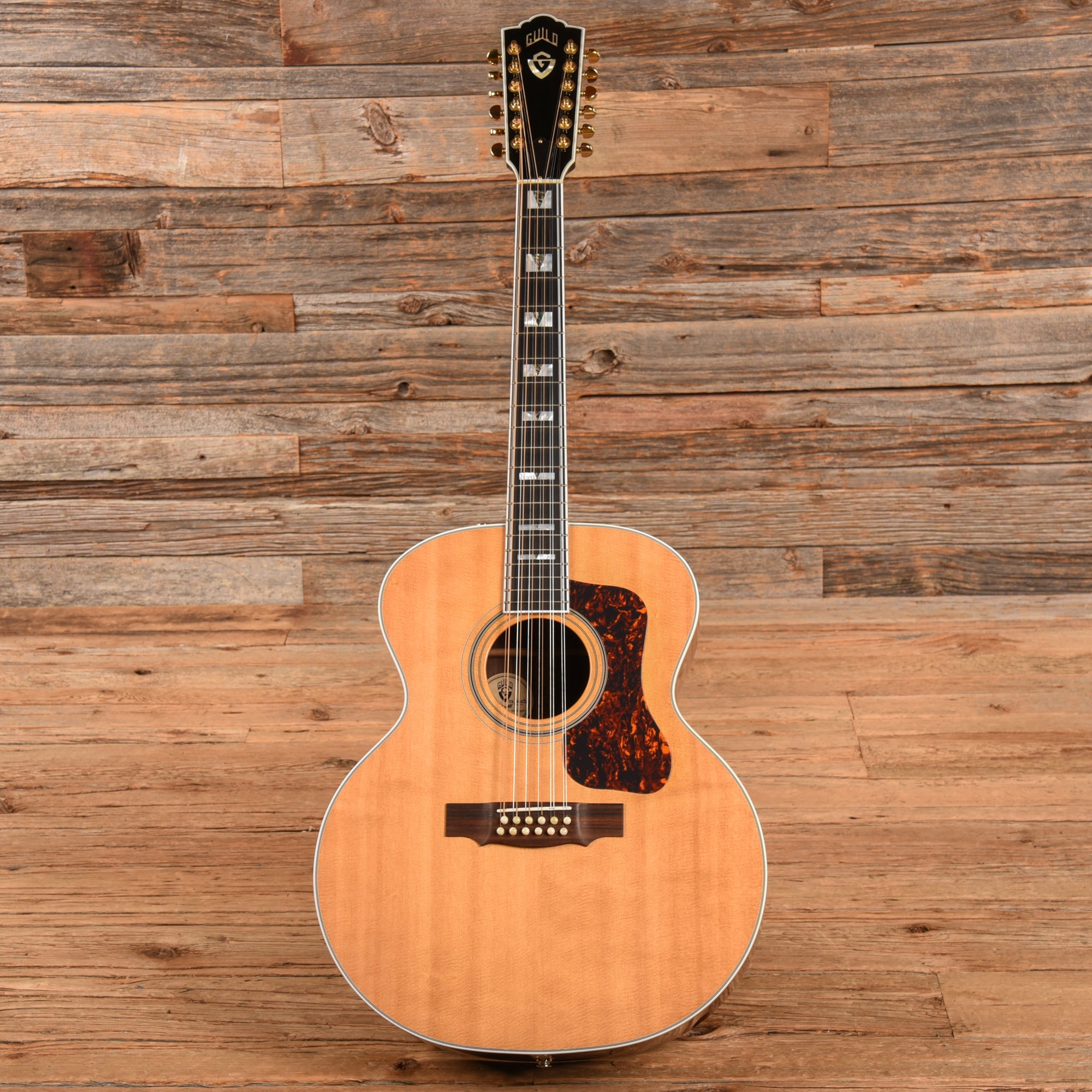 Guild F512 Natural Acoustic Guitars / Dreadnought
