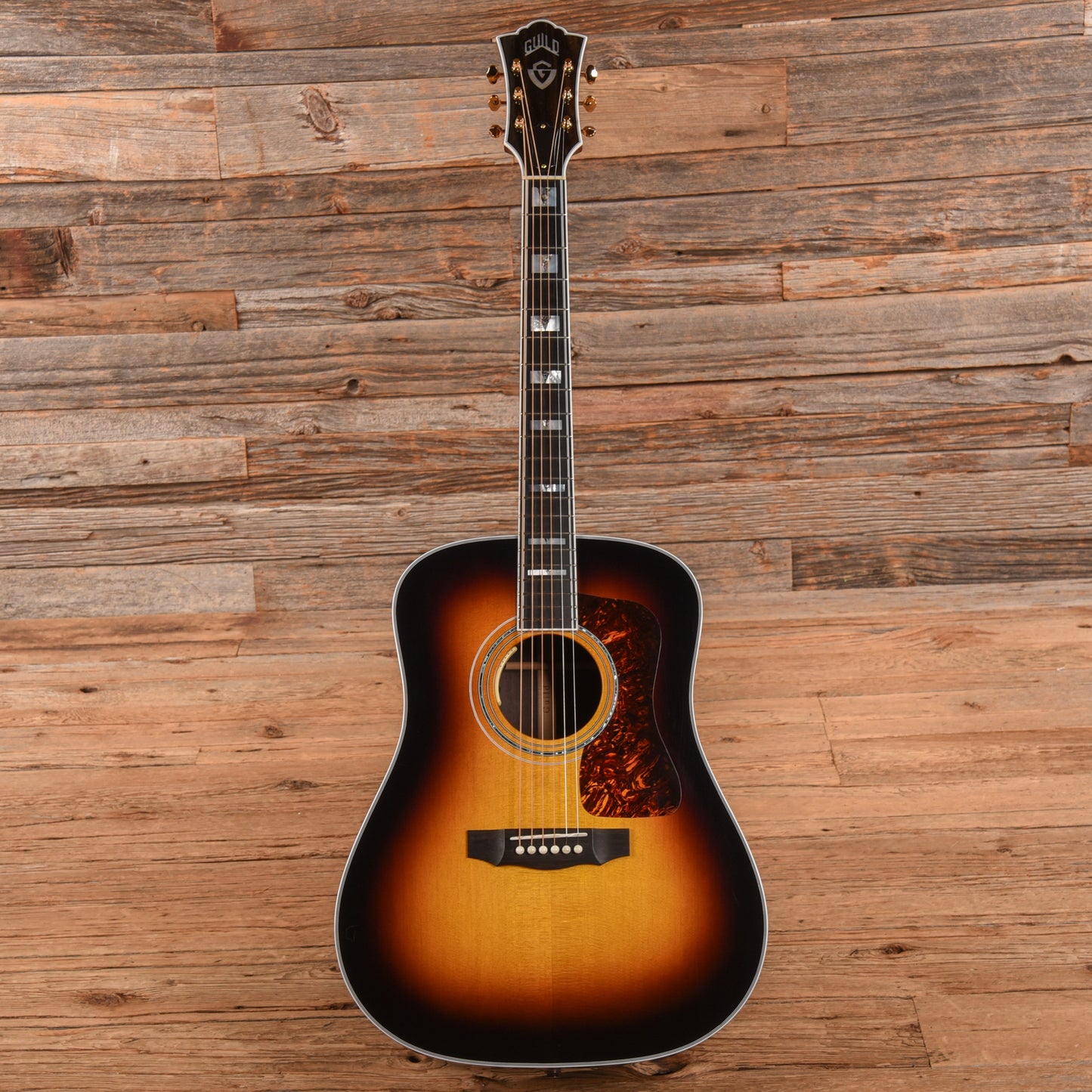 Guild USA D-55E Sunburst 2024 Acoustic Guitars / Dreadnought