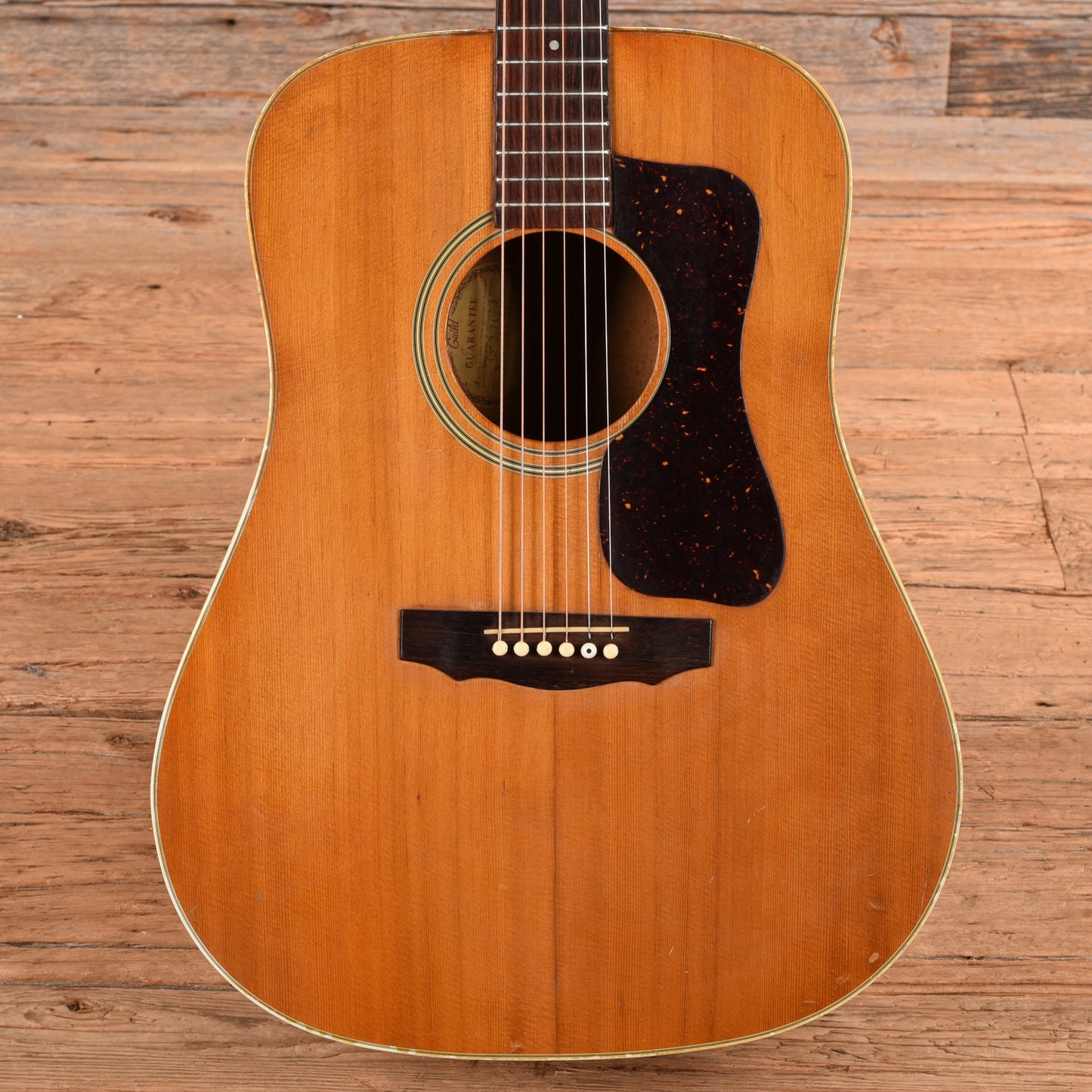 Guild G-37 Natural 1970s Acoustic Guitars