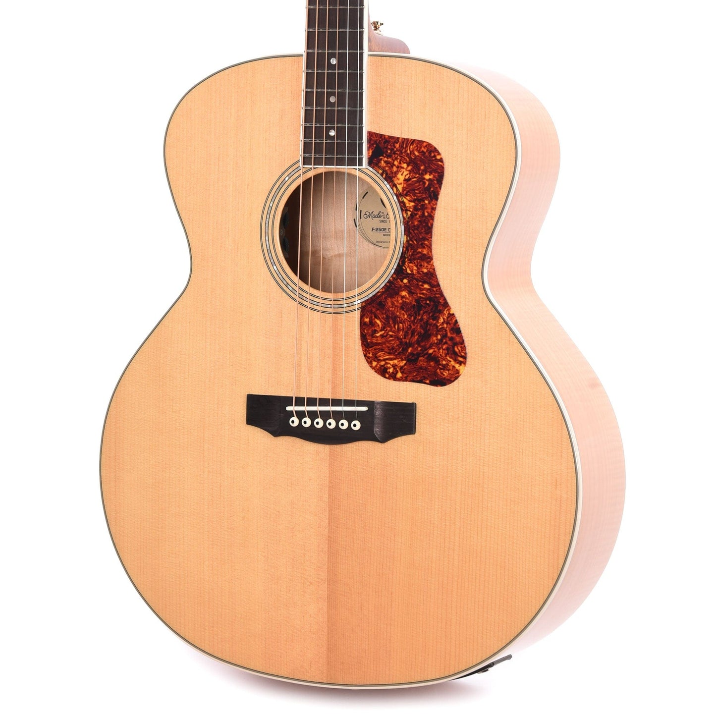 Guild F-250E Deluxe Maple Jumbo Blonde Acoustic Guitars / Jumbo