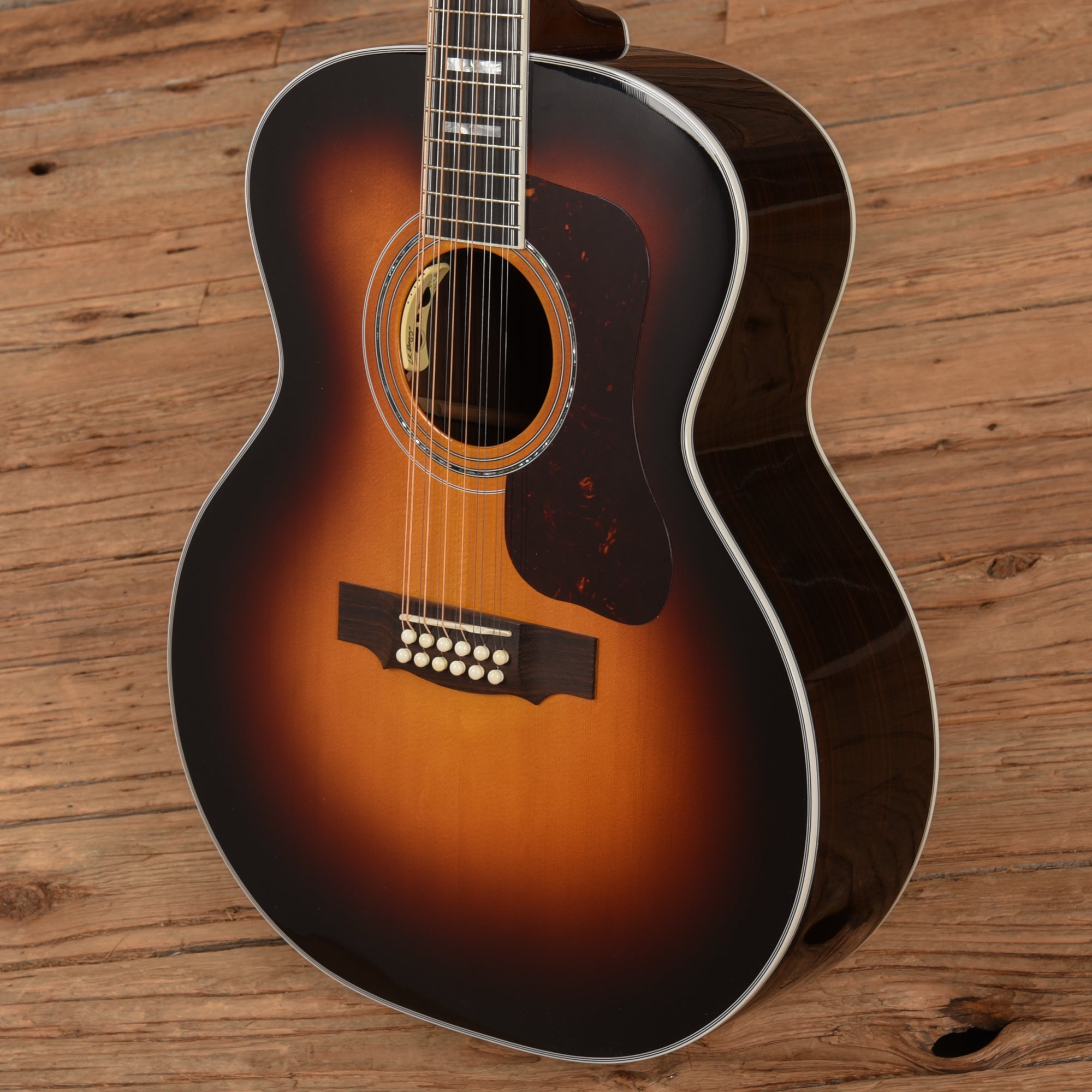 Guild USA F-512E Sunburst Acoustic Guitars / Jumbo