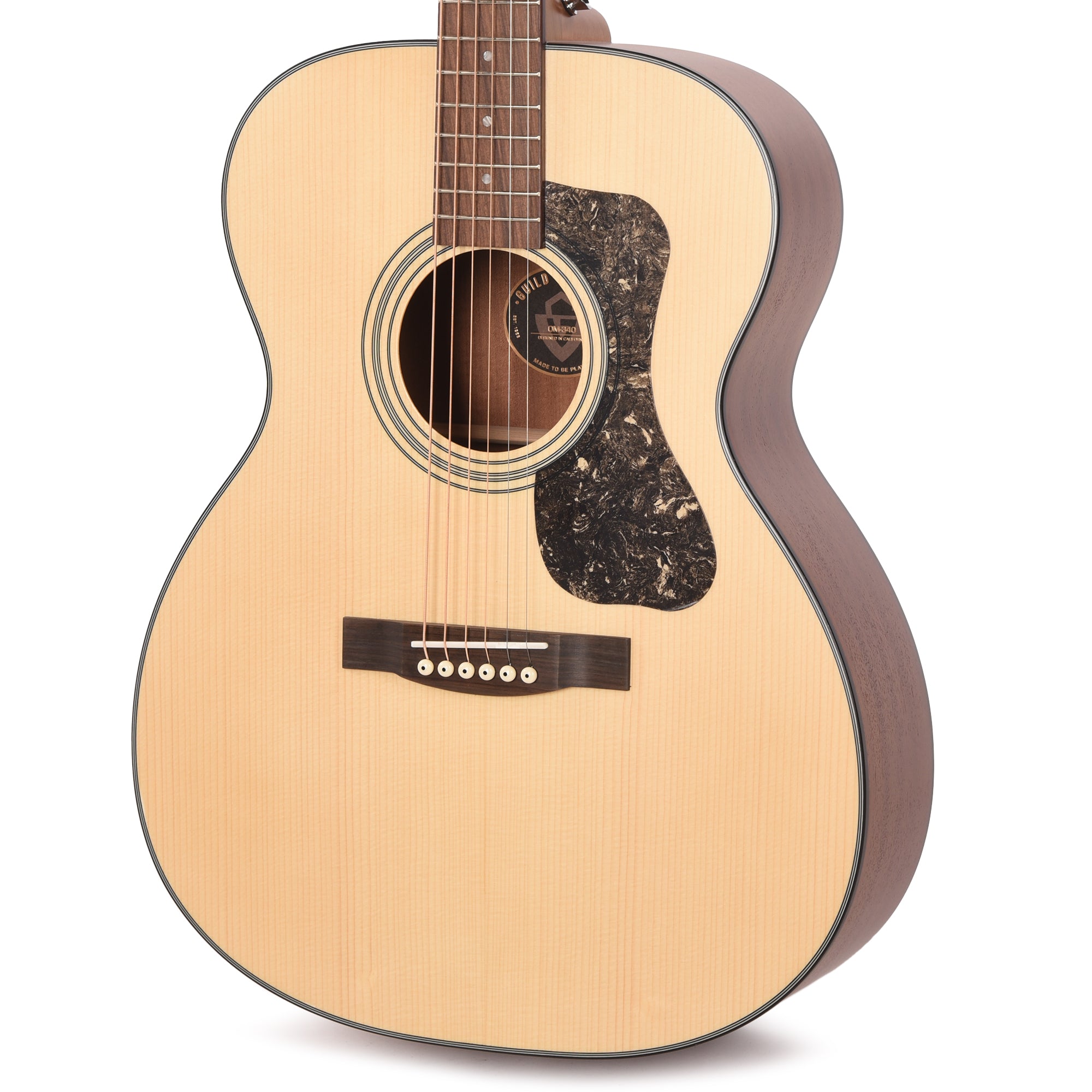 Guild OM-340 Acoustic Guitar Natural Acoustic Guitars / OM and Auditorium