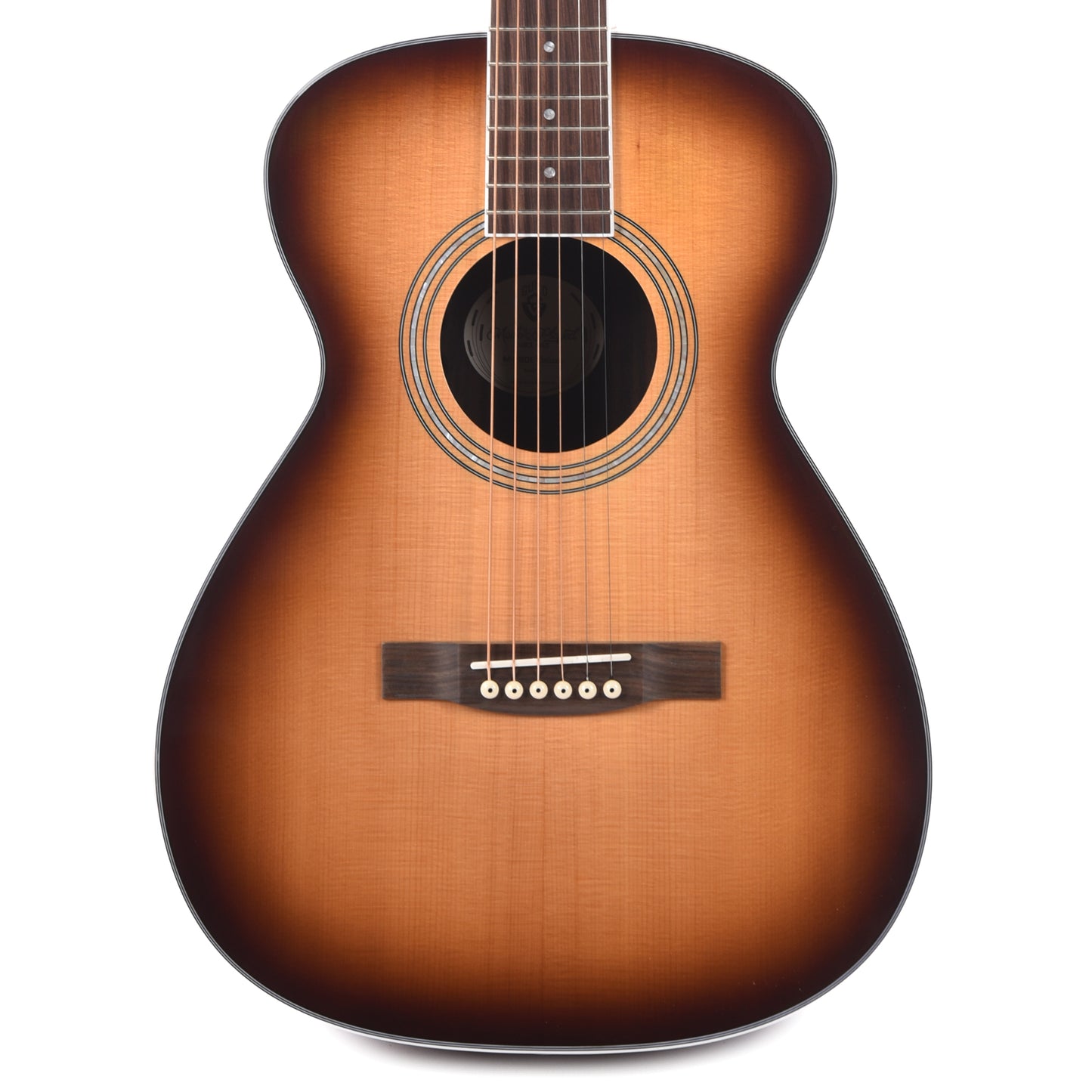 Guild M-260e Deluxe Concert Acoustic Electric Guitar Edge Burst Acoustic Guitars / Parlor
