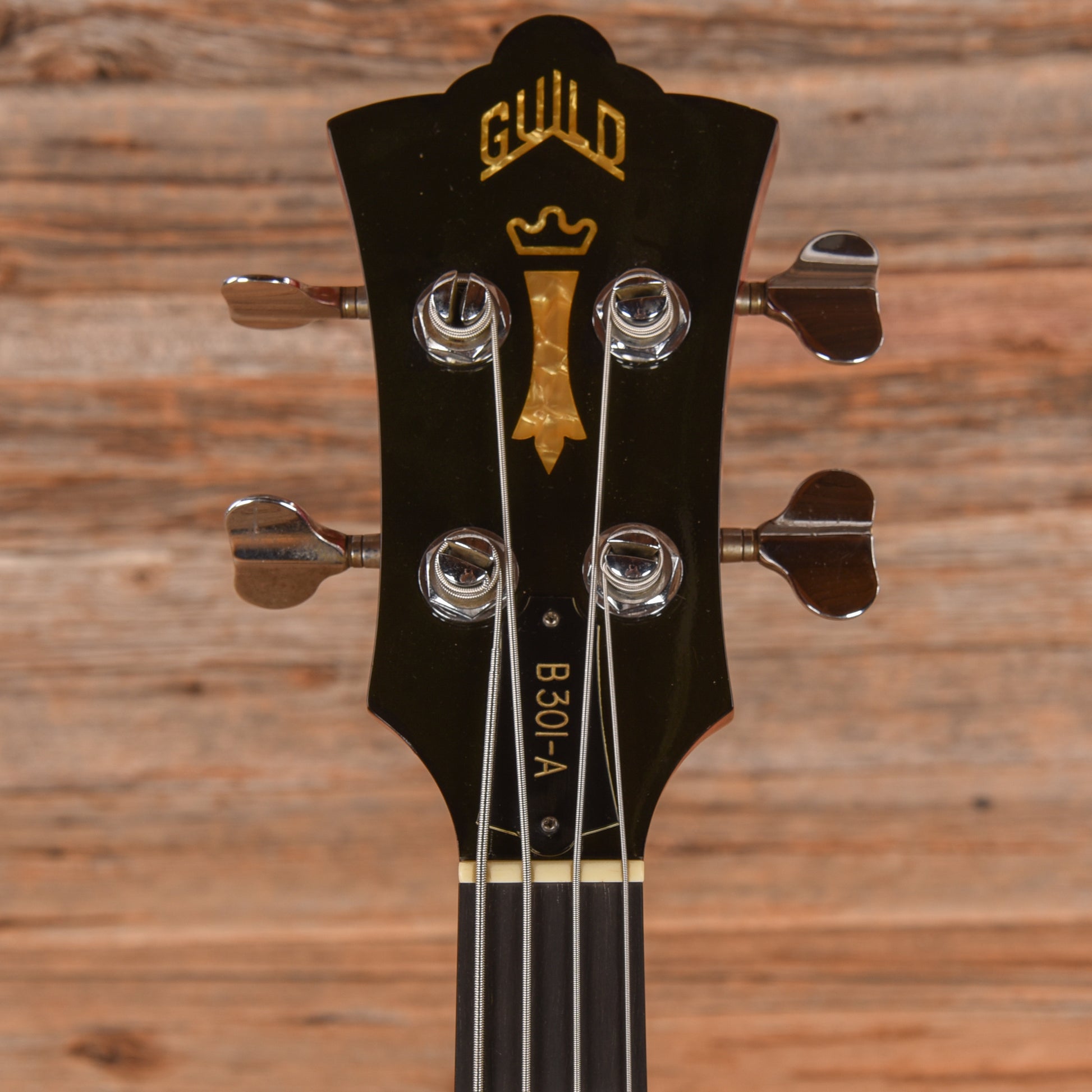 Guild B-301A Cherry Refin 1977 Bass Guitars / 4-String