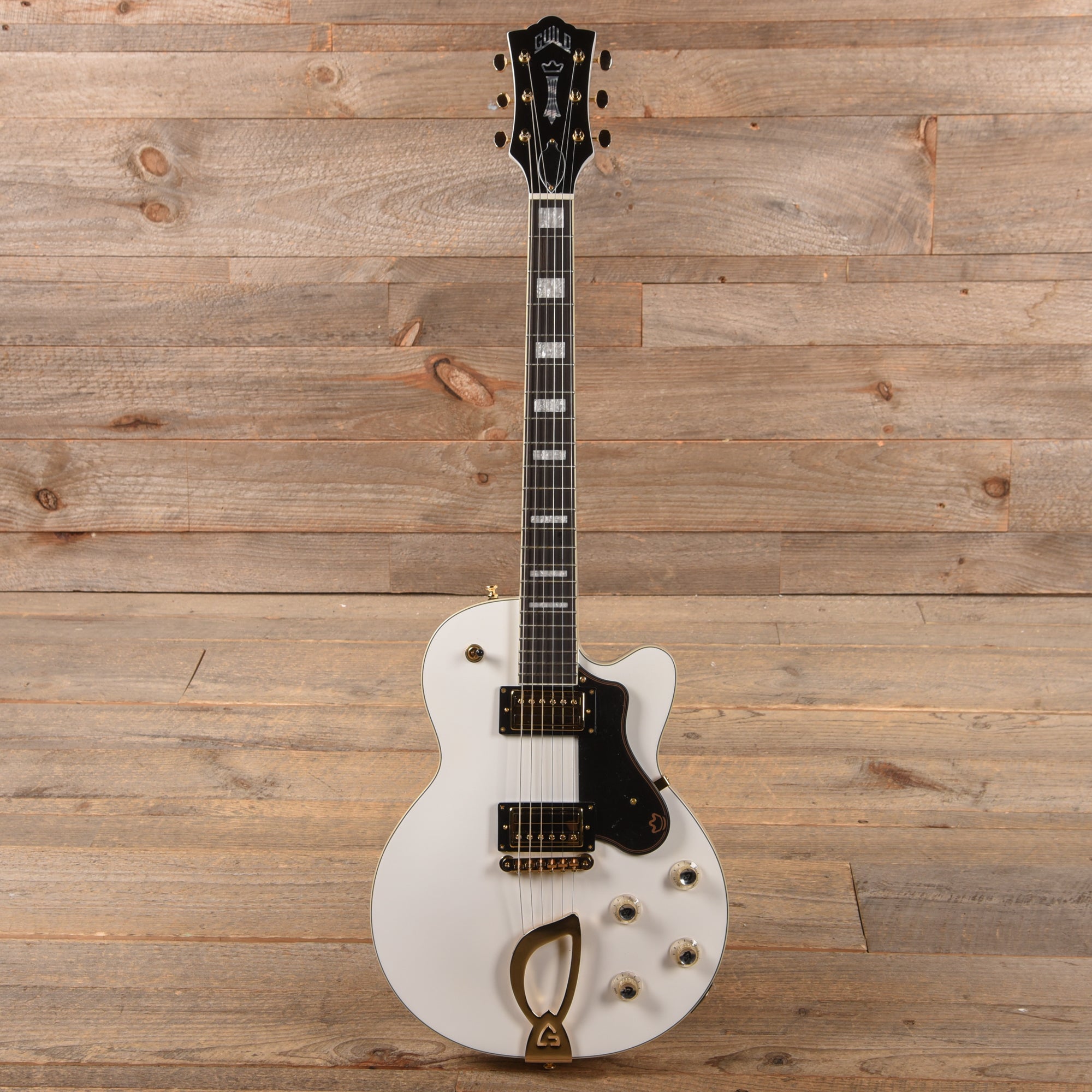 Guild Aristocrat HH Snowcrest White Electric Guitars / Hollow Body