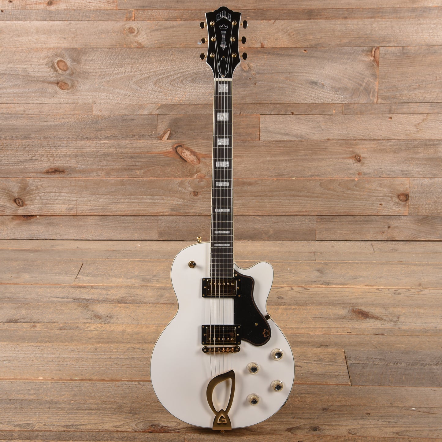 Guild Aristocrat HH Snowcrest White Electric Guitars / Hollow Body
