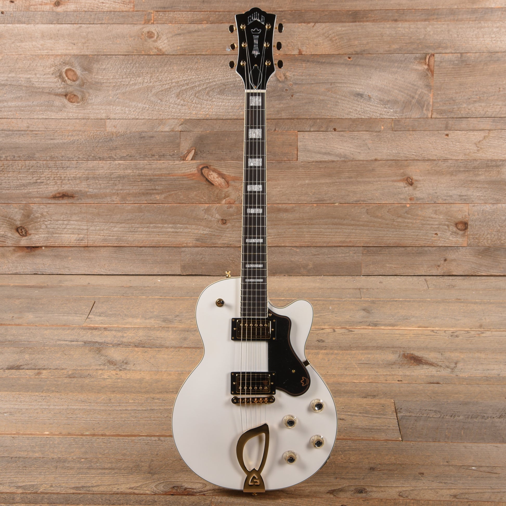 Guild Aristocrat HH Snowcrest White Electric Guitars / Hollow Body