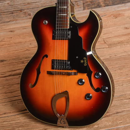 Guild CE-100D Sunburst 1965 Electric Guitars / Hollow Body