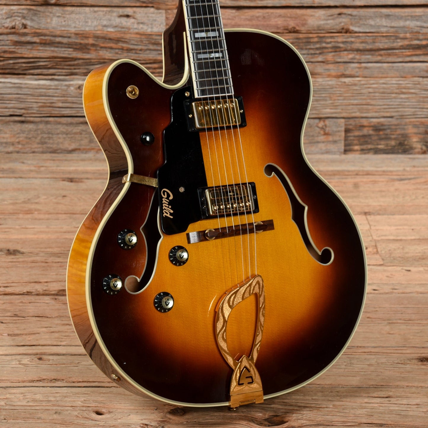 Guild X-500 Sunburst 1995 LEFTY Electric Guitars / Hollow Body