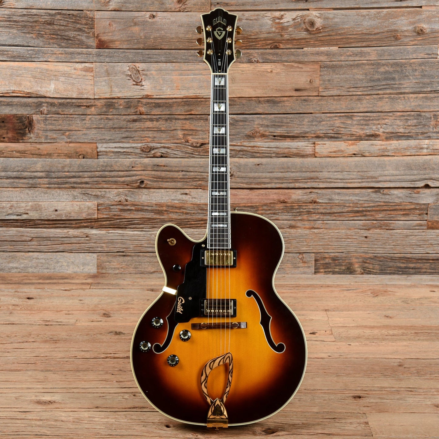 Guild X-500 Sunburst 1995 LEFTY Electric Guitars / Hollow Body