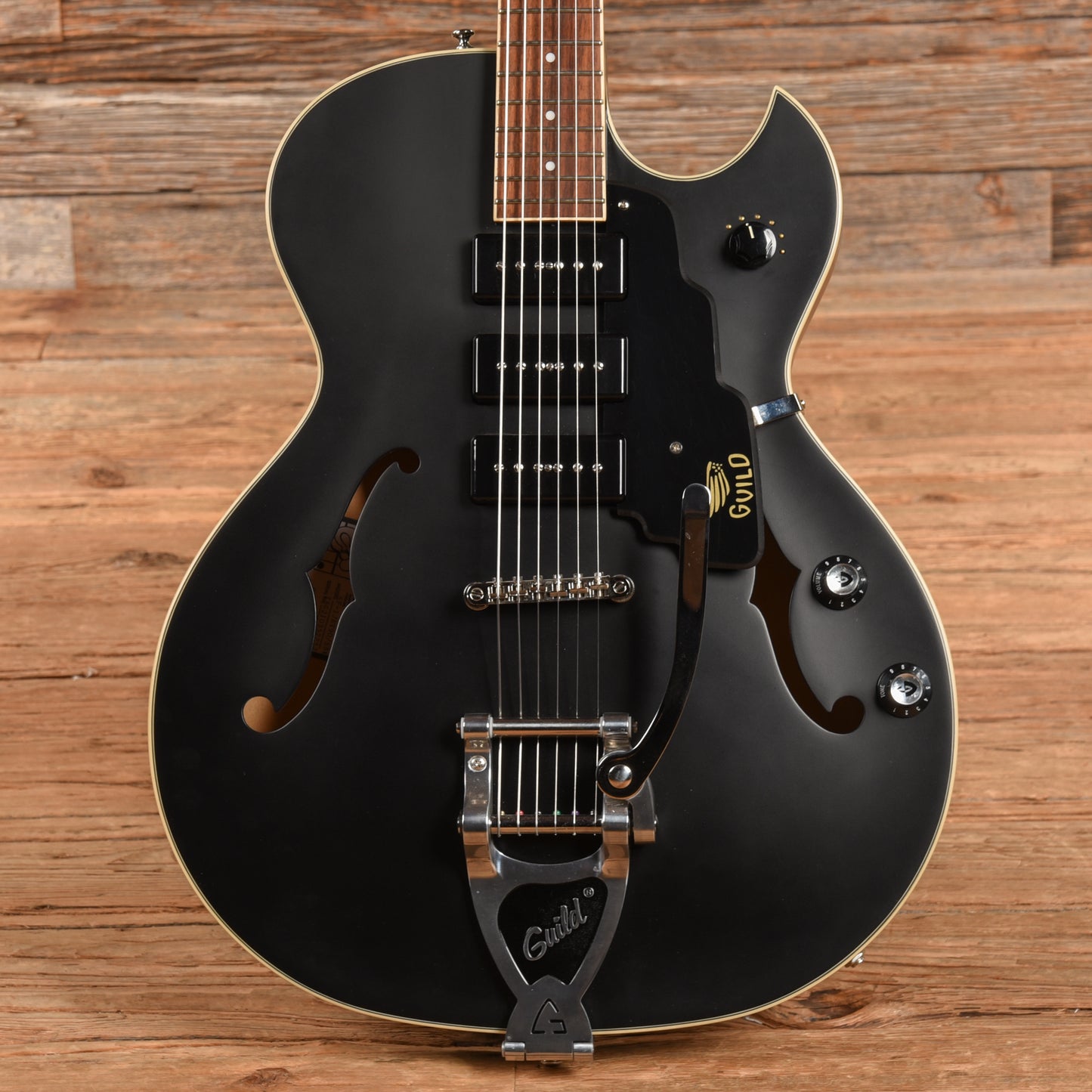 Guild Newark St. Collection Starfire I Jet 90 Satin Black 2021 Electric Guitars / Semi-Hollow