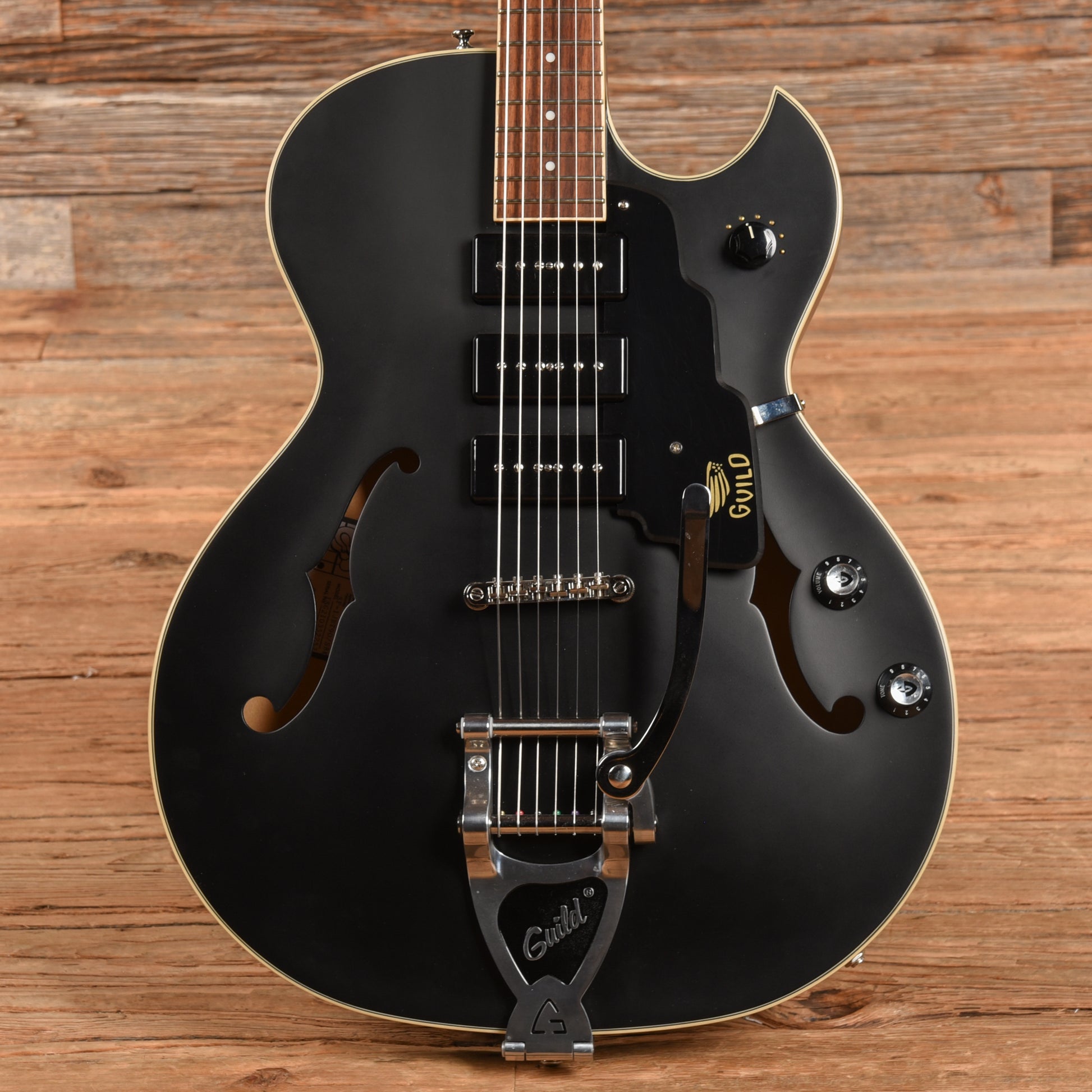 Guild Newark St. Collection Starfire I Jet 90 Satin Black 2021 Electric Guitars / Semi-Hollow