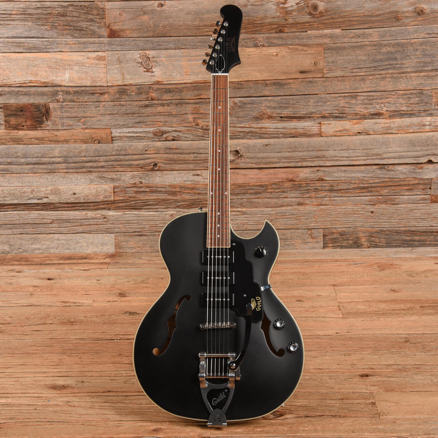 Guild Newark St. Collection Starfire I Jet 90 Satin Black 2021 Electric Guitars / Semi-Hollow