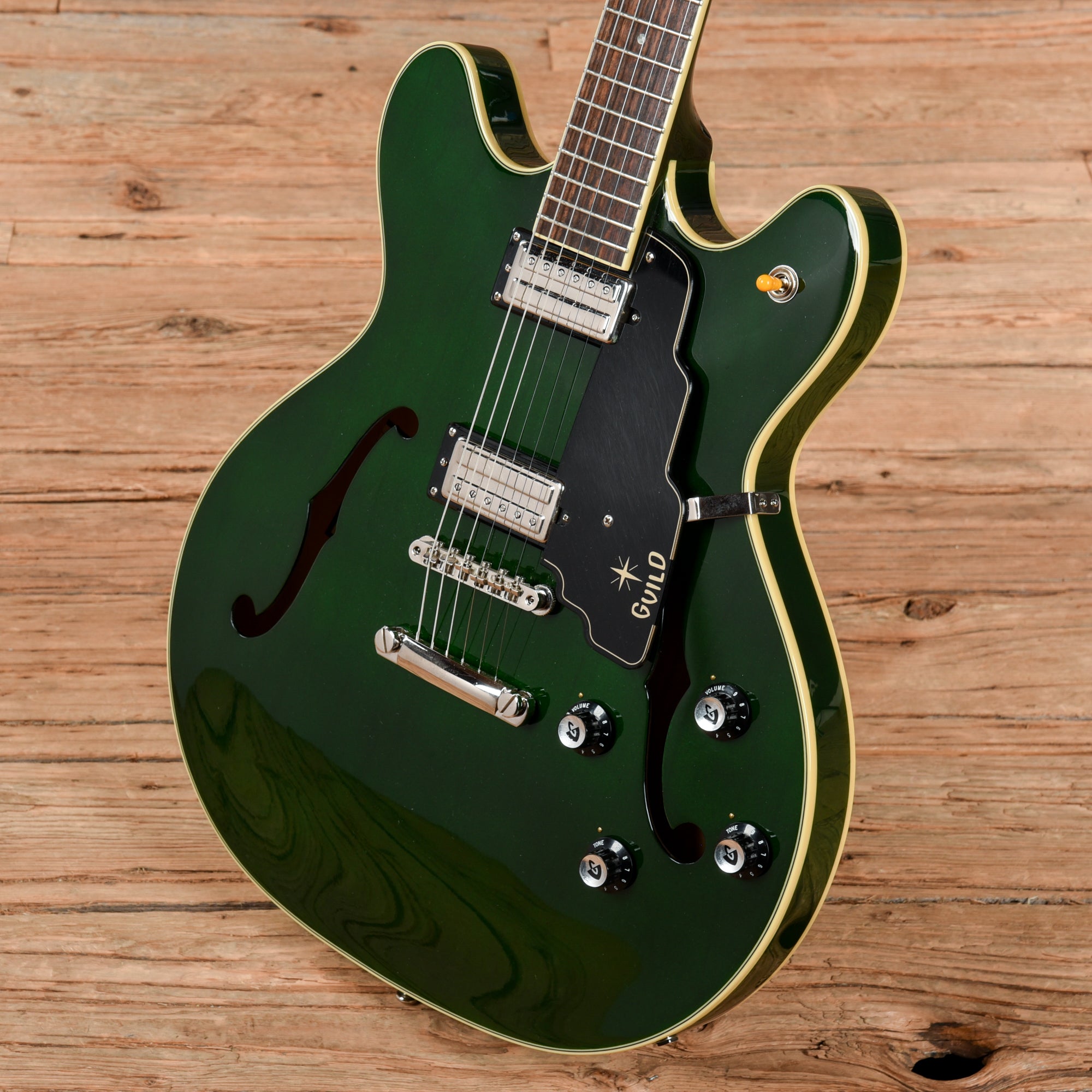 Guild Newark St Collection Starfire IV ST Emerald Green Electric Guitars / Semi-Hollow