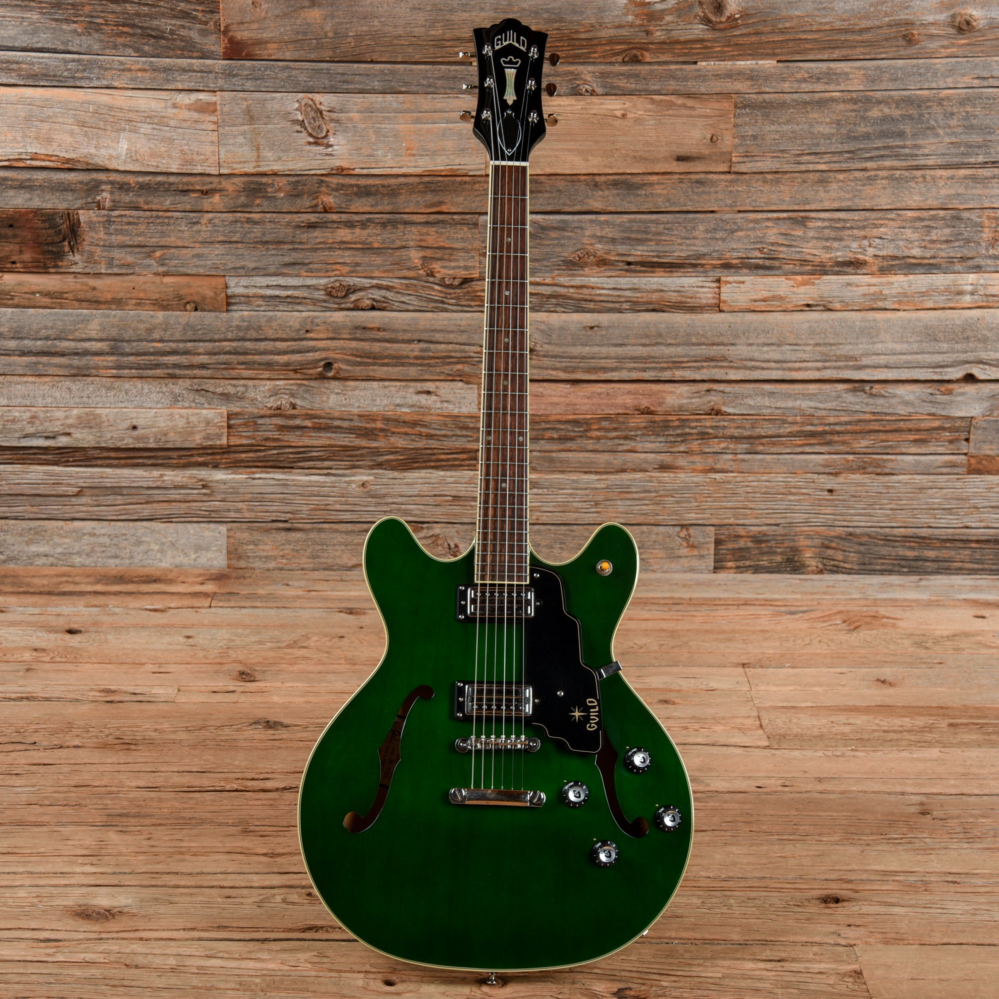 Guild Newark St Collection Starfire IV ST Emerald Green Electric Guitars / Semi-Hollow