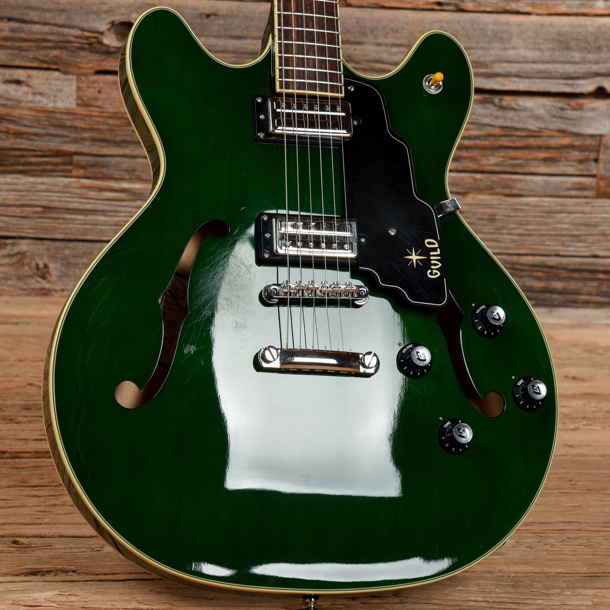 Guild Newark St Collection Starfire IV ST Emerald Green Electric Guitars / Semi-Hollow
